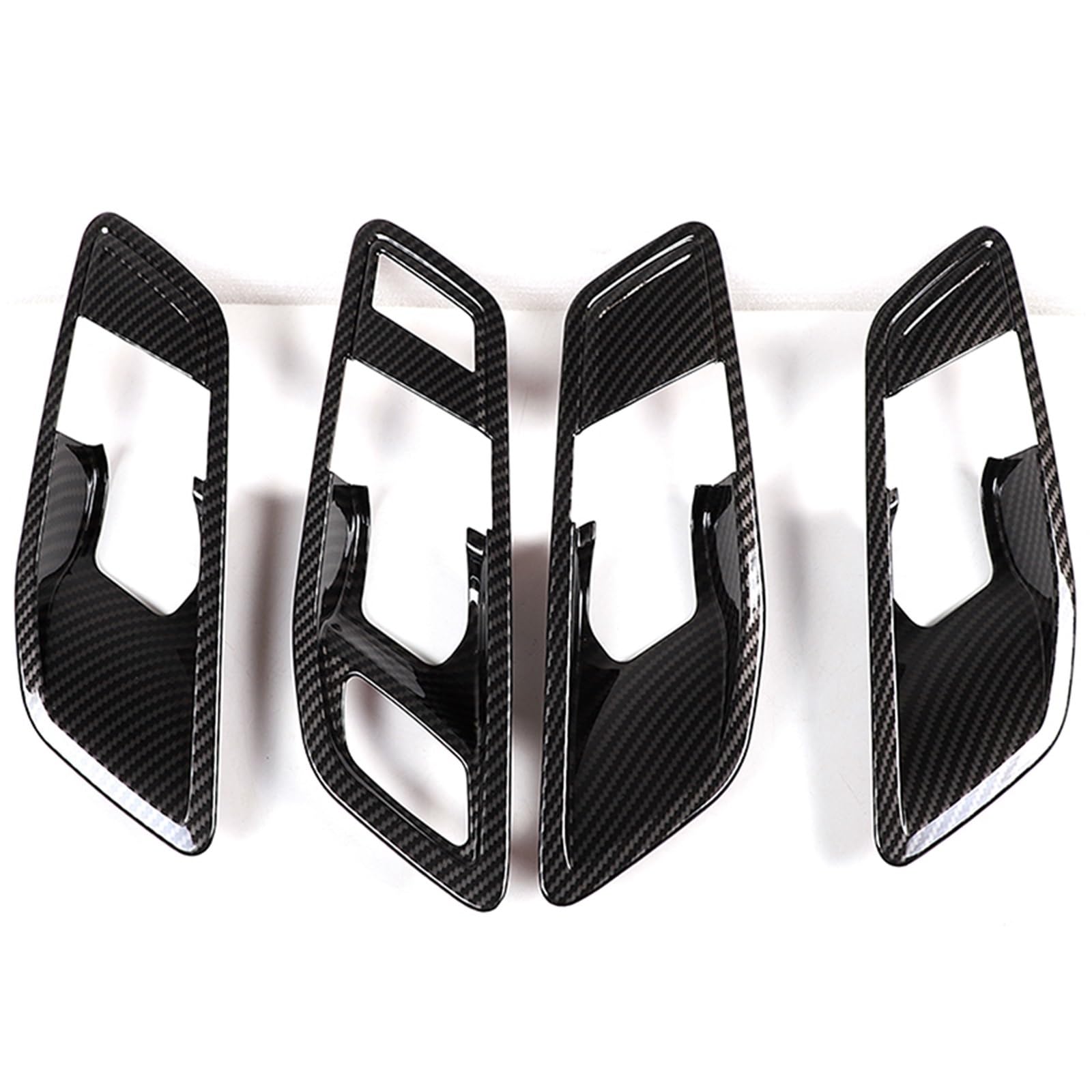 MIENAOC Autoinnendekoration Für 1 2 Serie F40 F44 2020-2024 / ABS Auto Innentürgriff Rahmen Dekoration Abdeckung Trim Aufkleber Auto deko Innenraum(Carbon Fiber) von MIENAOC