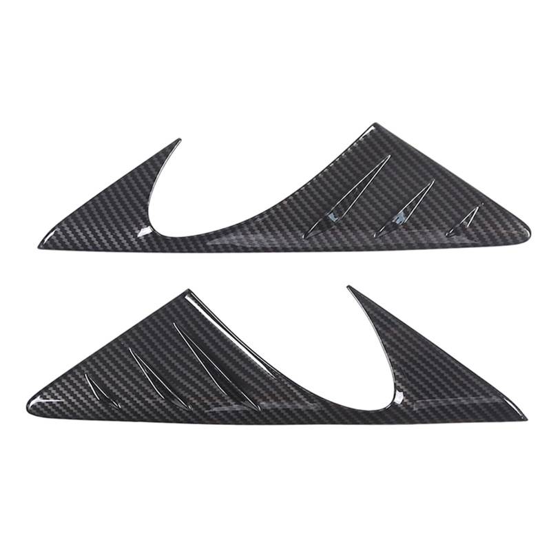 MIENAOC Autoinnendekoration Für 1 2 Serie F40 F44 2020-2024 / ABS Carbon Faser Auto Rückspiegel Seite Fenster Spoiler dreieck Abdeckung Trim Auto deko Innenraum(Carbon Fiber) von MIENAOC
