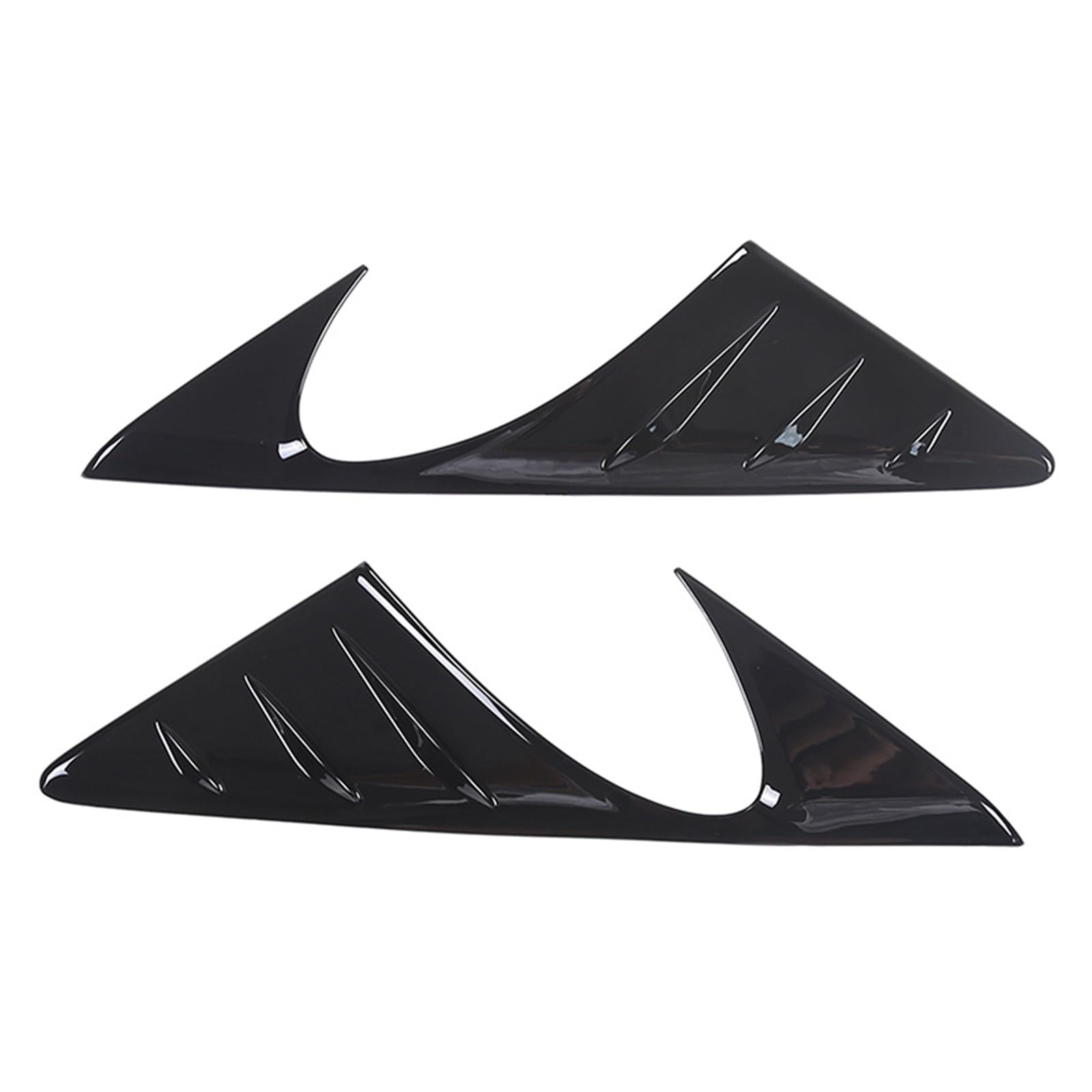 MIENAOC Autoinnendekoration Für 1 2 Serie F40 F44 2020-2024 / ABS Carbon Faser Auto Rückspiegel Seite Fenster Spoiler dreieck Abdeckung Trim Auto deko Innenraum(Gloss Black) von MIENAOC
