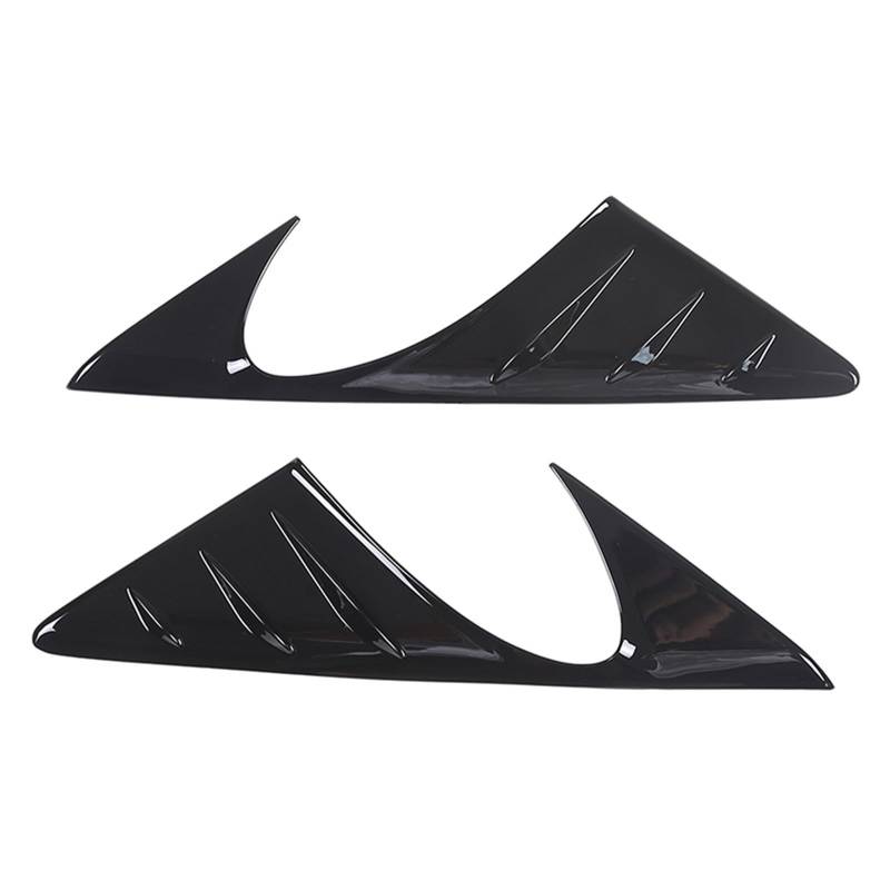 MIENAOC Autoinnendekoration Für 1 2 Serie F40 F44 2020-2024 / ABS Carbon Faser Auto Rückspiegel Seite Fenster Spoiler dreieck Abdeckung Trim Auto deko Innenraum(Gloss Black) von MIENAOC