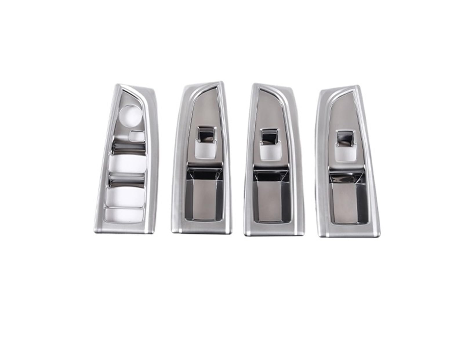 MIENAOC Autoinnendekoration Für 2 Serie F45 F46 2015-2019/Auto Fensterheber Schalter Panel Trim Abdeckung Rahmen Auto Innen Zubehör Aufkleber Auto deko Innenraum(Style A-Silver) von MIENAOC