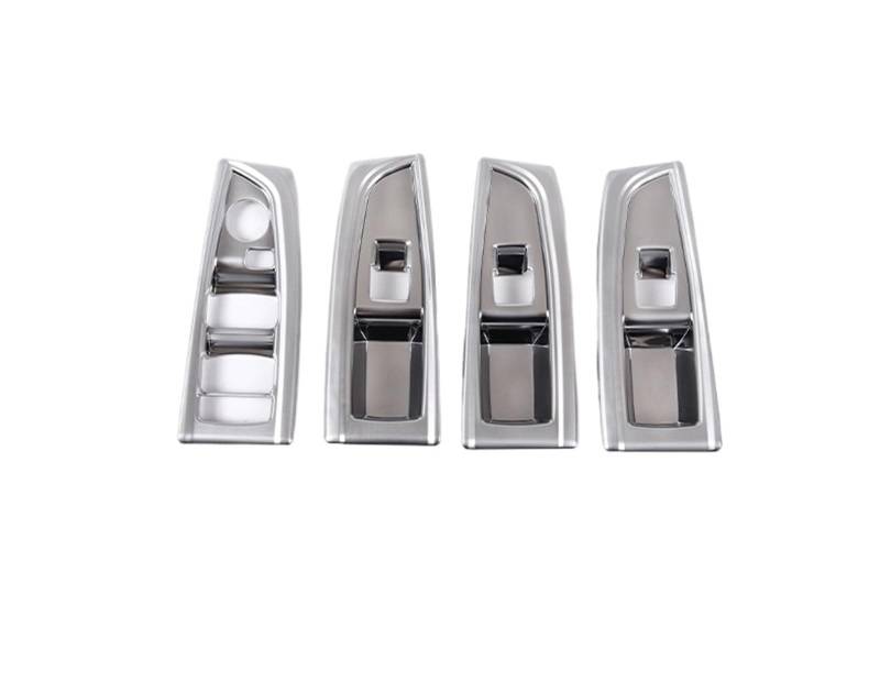 MIENAOC Autoinnendekoration Für 2 Serie F45 F46 2015-2019/Auto Fensterheber Schalter Panel Trim Abdeckung Rahmen Auto Innen Zubehör Aufkleber Auto deko Innenraum(Style A-Silver) von MIENAOC