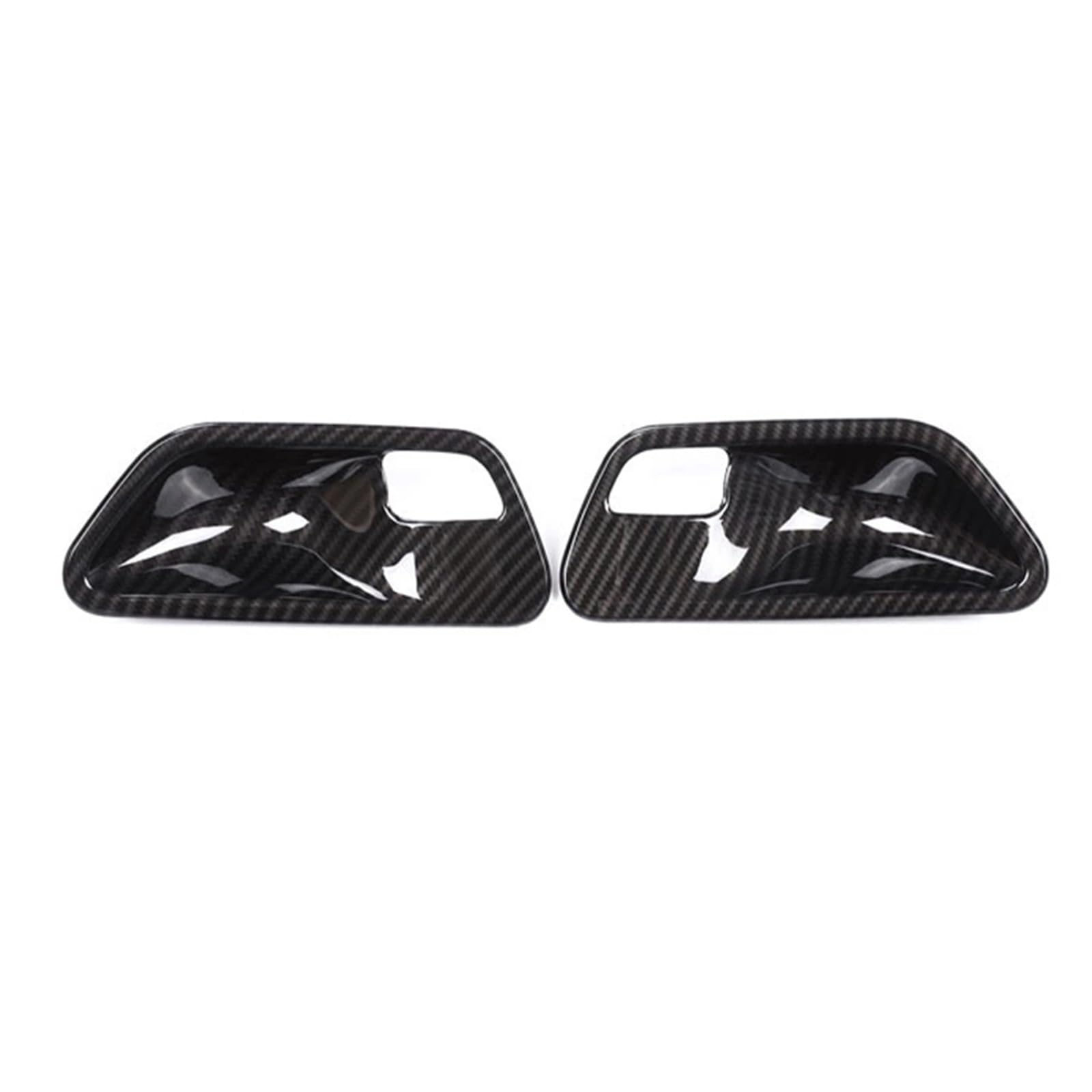 MIENAOC Autoinnendekoration Für 3 4 Serie F30 F32 F35 2013-2018 / ABS Carbon Faser Innentürgriff Schüsselabdeckung Trim Auto deko Innenraum(2piece Carbon Fiber) von MIENAOC
