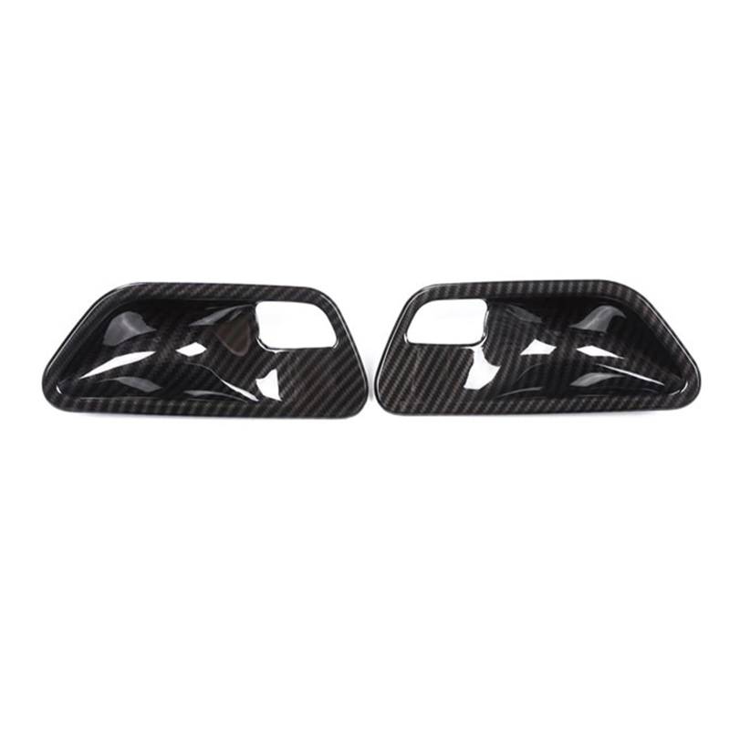 MIENAOC Autoinnendekoration Für 3 4 Serie F30 F32 F35 2013-2018 / ABS Carbon Faser Innentürgriff Schüsselabdeckung Trim Auto deko Innenraum(2piece Carbon Fiber) von MIENAOC