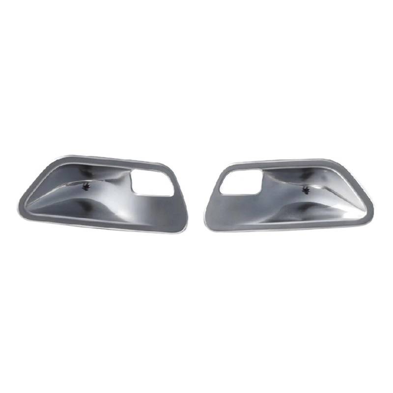 MIENAOC Autoinnendekoration Für 3 4 Serie F30 F32 F35 2013-2018 / ABS Carbon Faser Innentürgriff Schüsselabdeckung Trim Auto deko Innenraum(2piece Silver) von MIENAOC