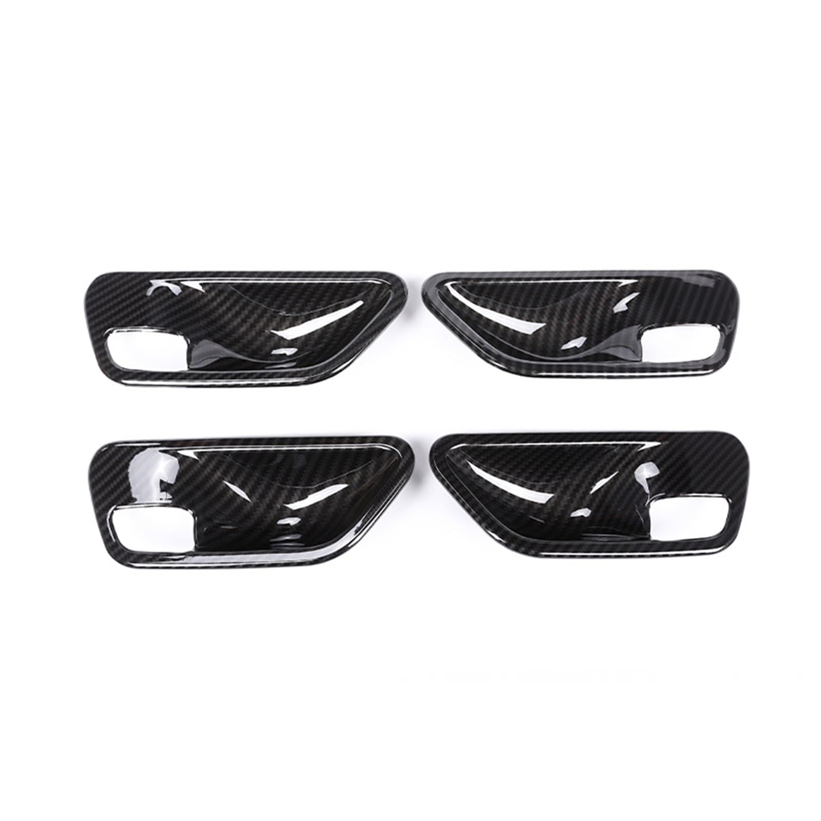 MIENAOC Autoinnendekoration Für 3 4 Serie F30 F32 F35 2013-2018 / ABS Carbon Faser Innentürgriff Schüsselabdeckung Trim Auto deko Innenraum(4piece Carbon Fiber) von MIENAOC