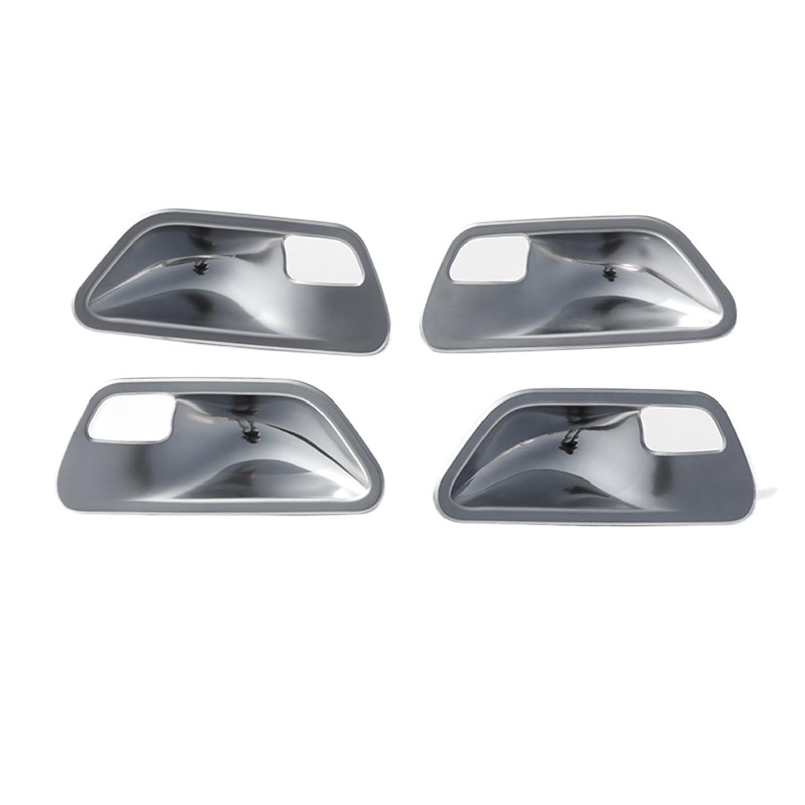 MIENAOC Autoinnendekoration Für 3 4 Serie F30 F32 F35 2013-2018 / ABS Carbon Faser Innentürgriff Schüsselabdeckung Trim Auto deko Innenraum(4piece Silver) von MIENAOC