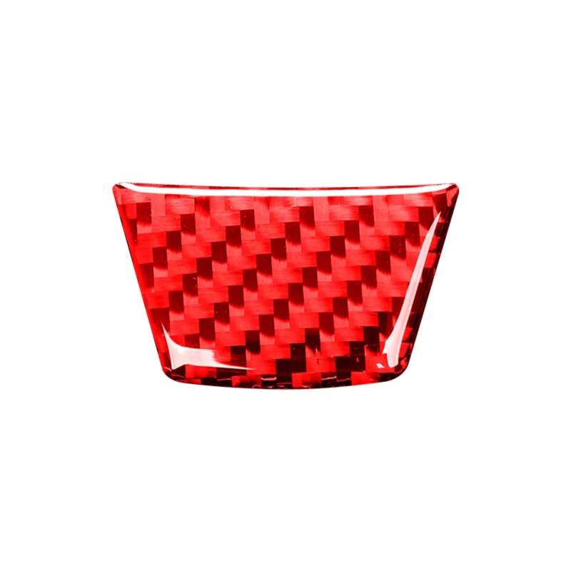 MIENAOC Autoinnendekoration Für 3er E90 2005-2012 / Kohlefaser-Auto-Lenkrad-Panel-Kinn-Dekorationsaufkleber-Trimm Auto deko Innenraum(Red) von MIENAOC
