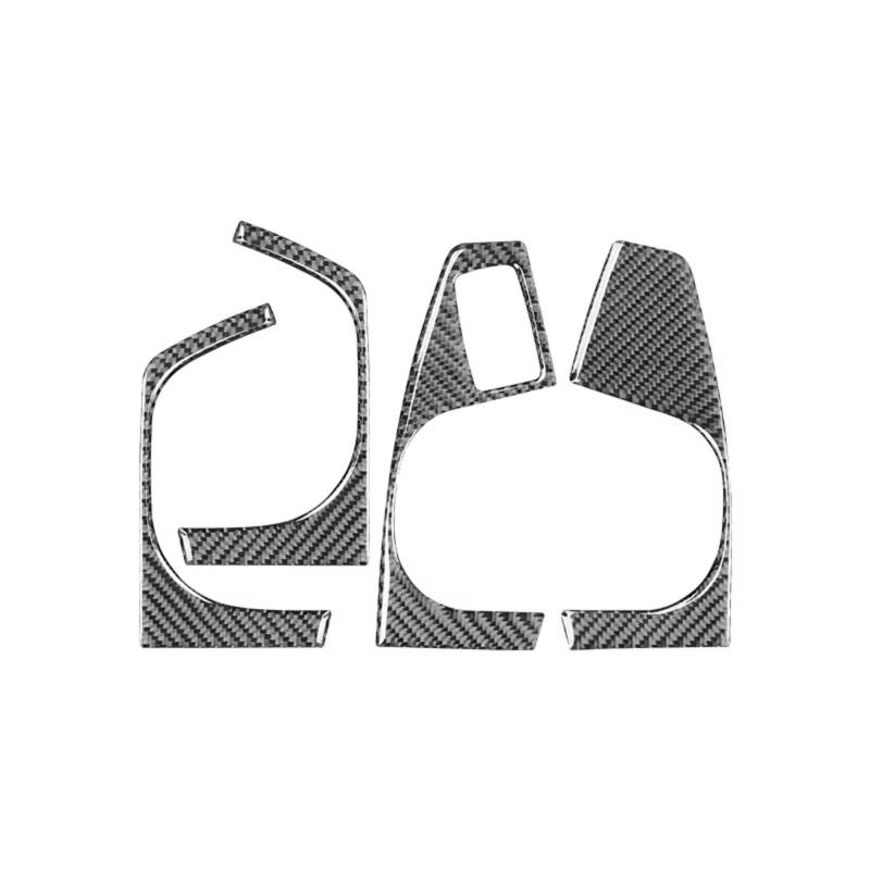 MIENAOC Autoinnendekoration Für 3er G20 G28 2019-2020 / Kohlefaser-Autotür-Armlehne Wasserbecherhalter-Panel-Trimmabdeckung Aufkleber Auto deko Innenraum(Black) von MIENAOC