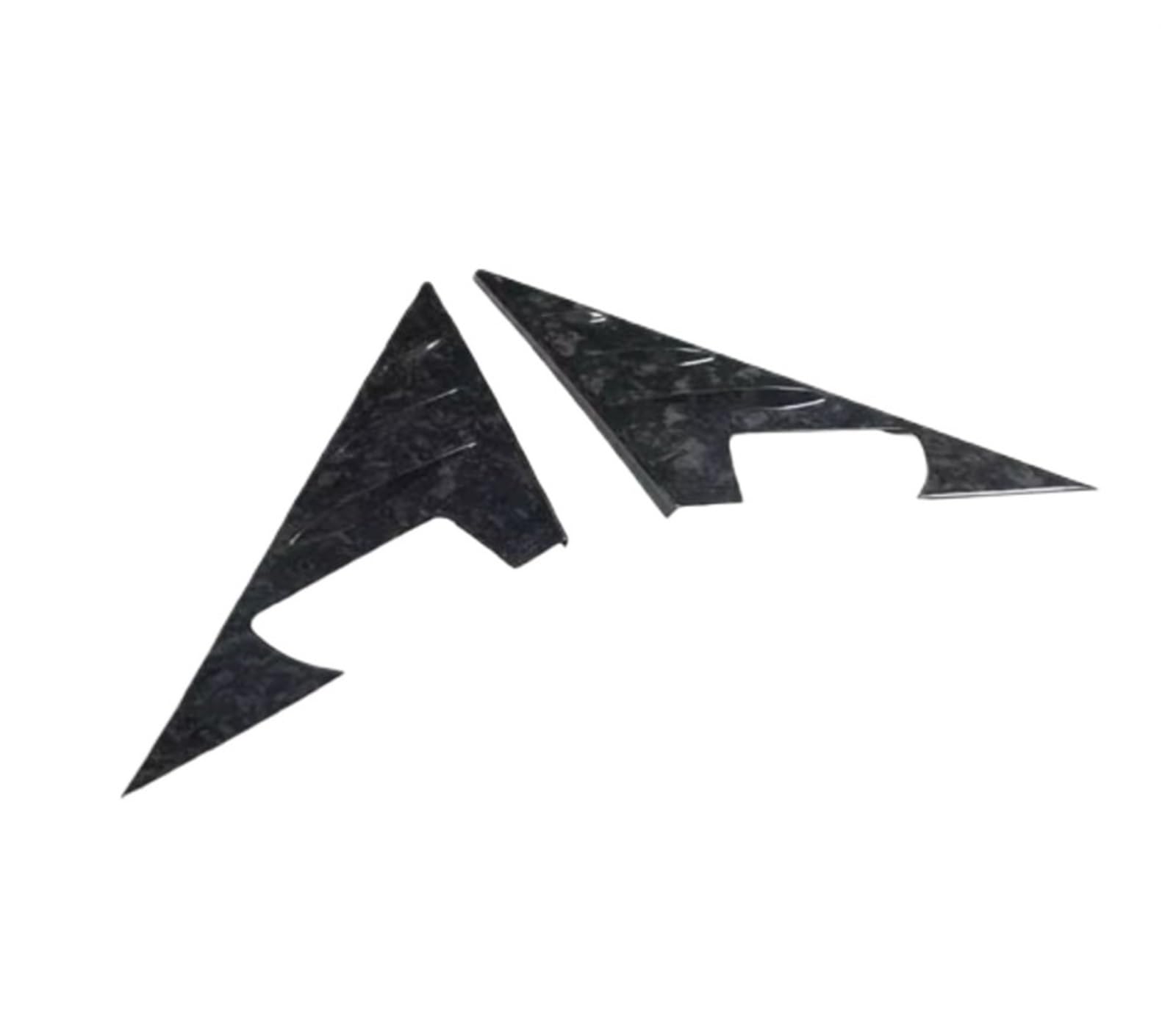 MIENAOC Autoinnendekoration Für 3er G20 G28 2020-2024 / Carbon Fiber Auto Rückspiegel Seite Dreieck Spoiler Trim Aufkleber Auto deko Innenraum(Forged Pattern) von MIENAOC