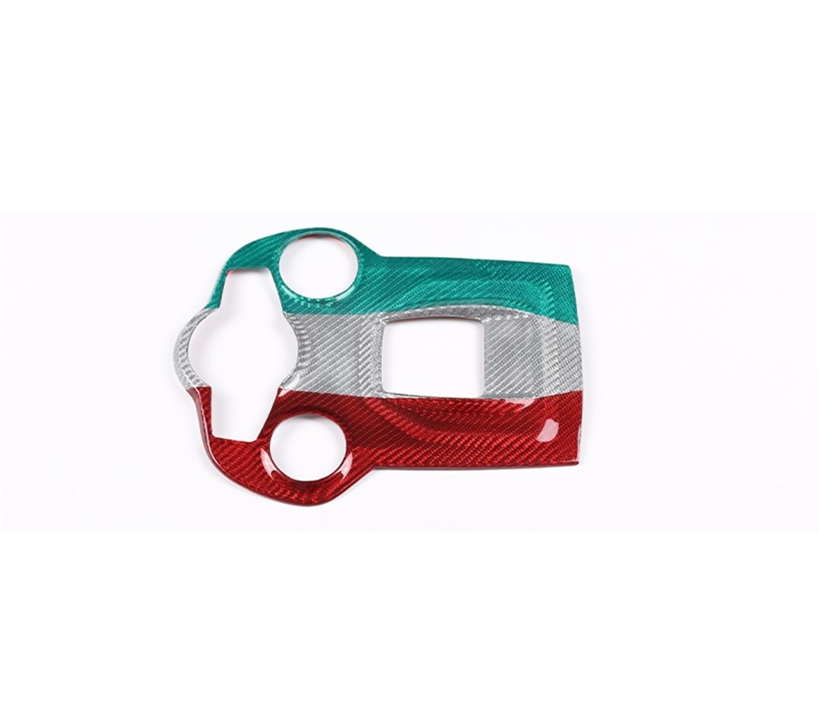 MIENAOC Autoinnendekoration Für Alfa Für Romeo Für Giulia Für Stelvio 2017-2019/Real Carbon Fiber Car Center Konsole Schaltknauf Panel Rahmen Abdeckung Auto deko Innenraum(Style7) von MIENAOC