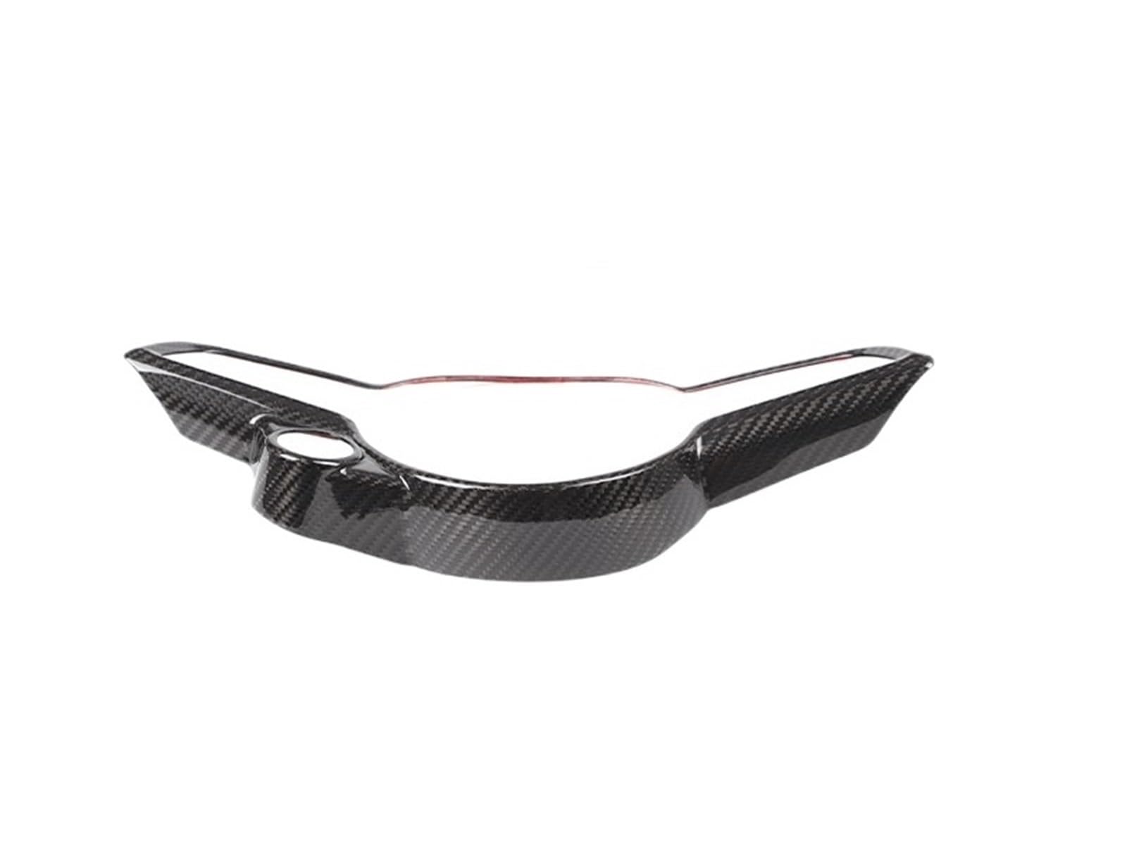 MIENAOC Autoinnendekoration Für Alfa Für Romeo Für Giulia Für Stelvio 2020 2021 2022/Real Carbon Faser Auto Lenkrad Taste Rahmen Trim Abdeckung Auto deko Innenraum(Style1) von MIENAOC