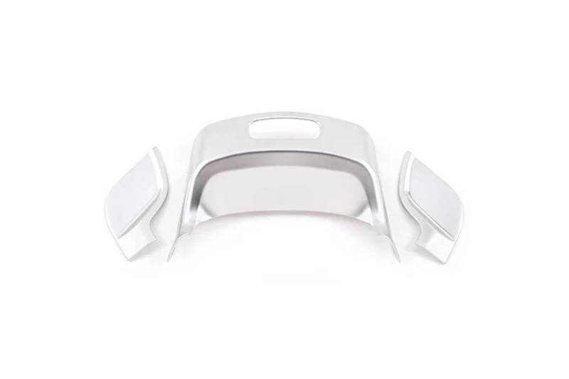 MIENAOC Autoinnendekoration Für Benz B GLA GLB Klasse W247 H247 X247 2020-2022/Car Center Konsole Armlehne Lagerung Box Schalter Taste Rahmen Abdeckung Trim Auto deko Innenraum(Silver) von MIENAOC