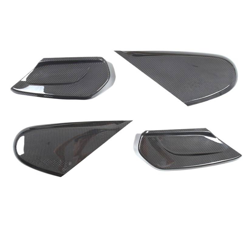 MIENAOC Autoinnendekoration Für Benz Für G-Klasse W464 2019-2025 / ABS Glänzend Schwarz Carbon Fiber Autositz Seitenverkleidung Auto deko Innenraum(Real Carbon Fiber) von MIENAOC