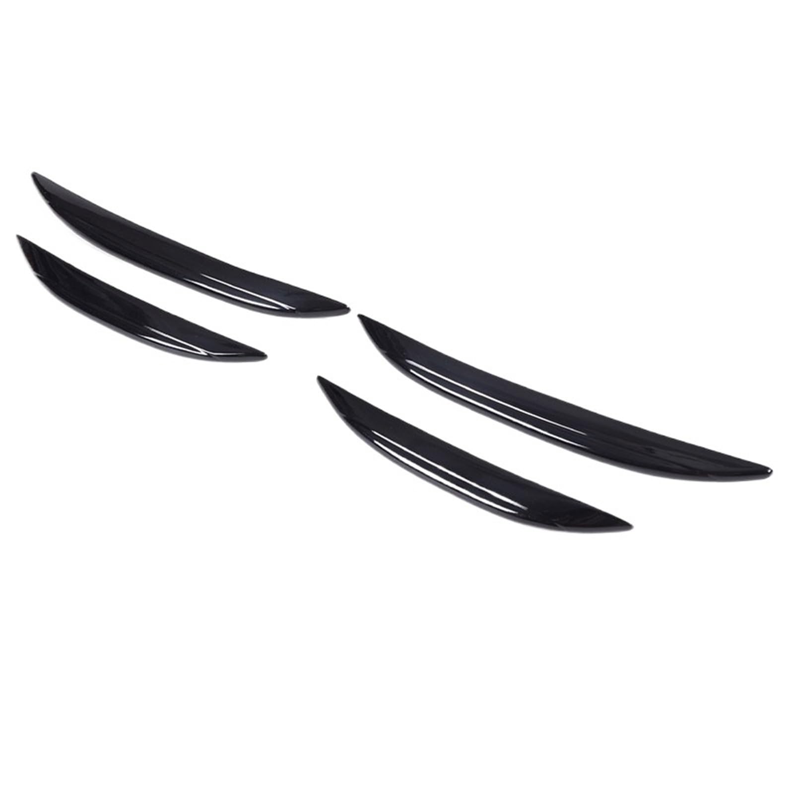 MIENAOC Autoinnendekoration Für Benz Für GLC X254 2023 2024 / ABS Carbon Fiber Silber Schwarz Auto Lufteinlass Grille Streifen Trim Auto deko Innenraum(Glossy Black) von MIENAOC