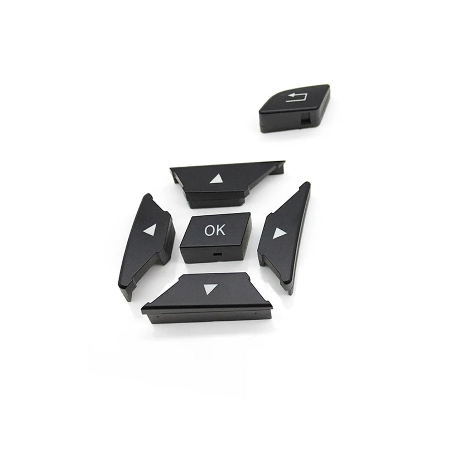 MIENAOC Autoinnendekoration Für Benz ML GL G Klasse W166 W463 GL550 GL350 ML350/Links Rechts Lenkrad Tasten Abdeckung Control Schalter Trim Auto deko Innenraum(Black Left) von MIENAOC