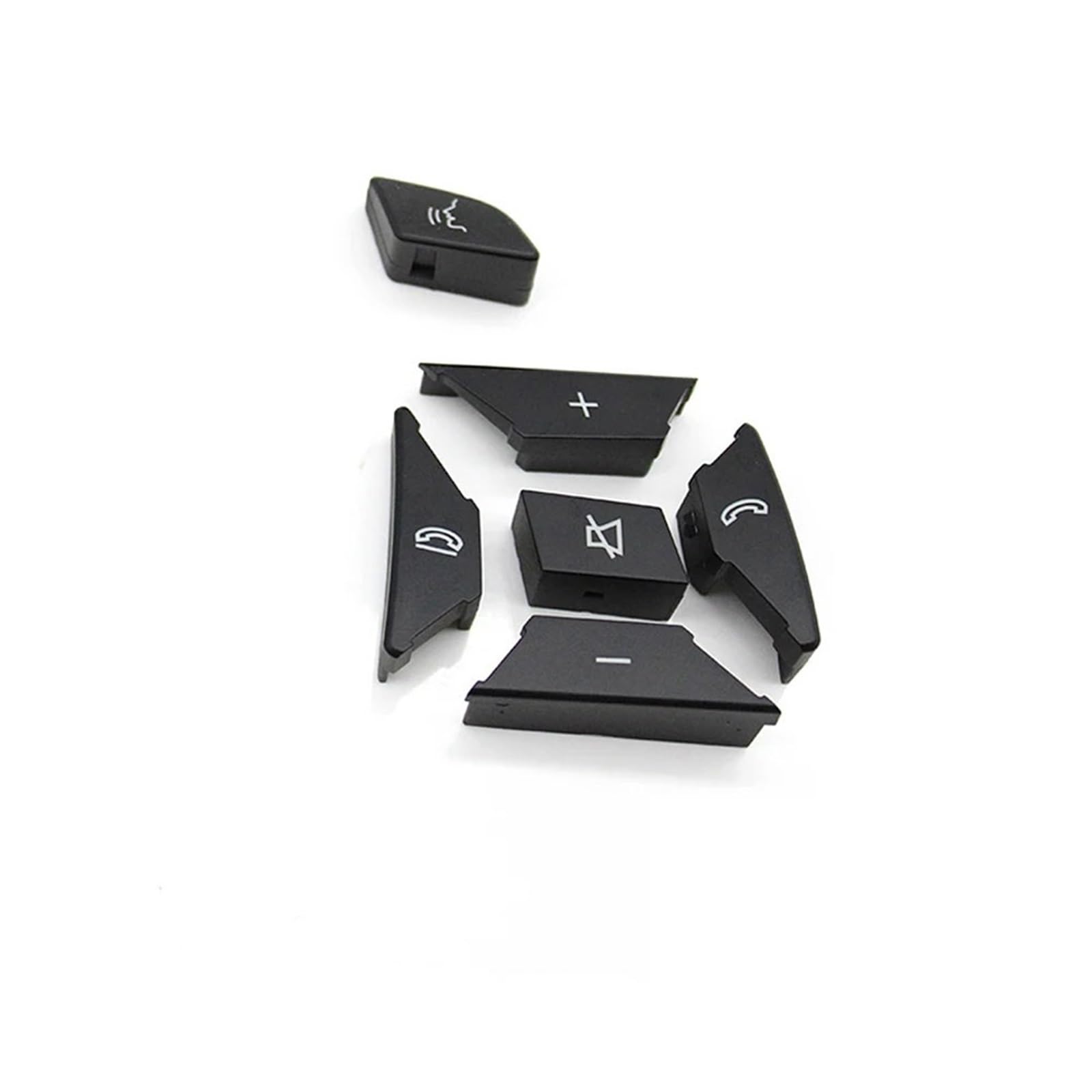 MIENAOC Autoinnendekoration Für Benz ML GL G Klasse W166 W463 GL550 GL350 ML350/Links Rechts Lenkrad Tasten Abdeckung Control Schalter Trim Auto deko Innenraum(Black Right) von MIENAOC