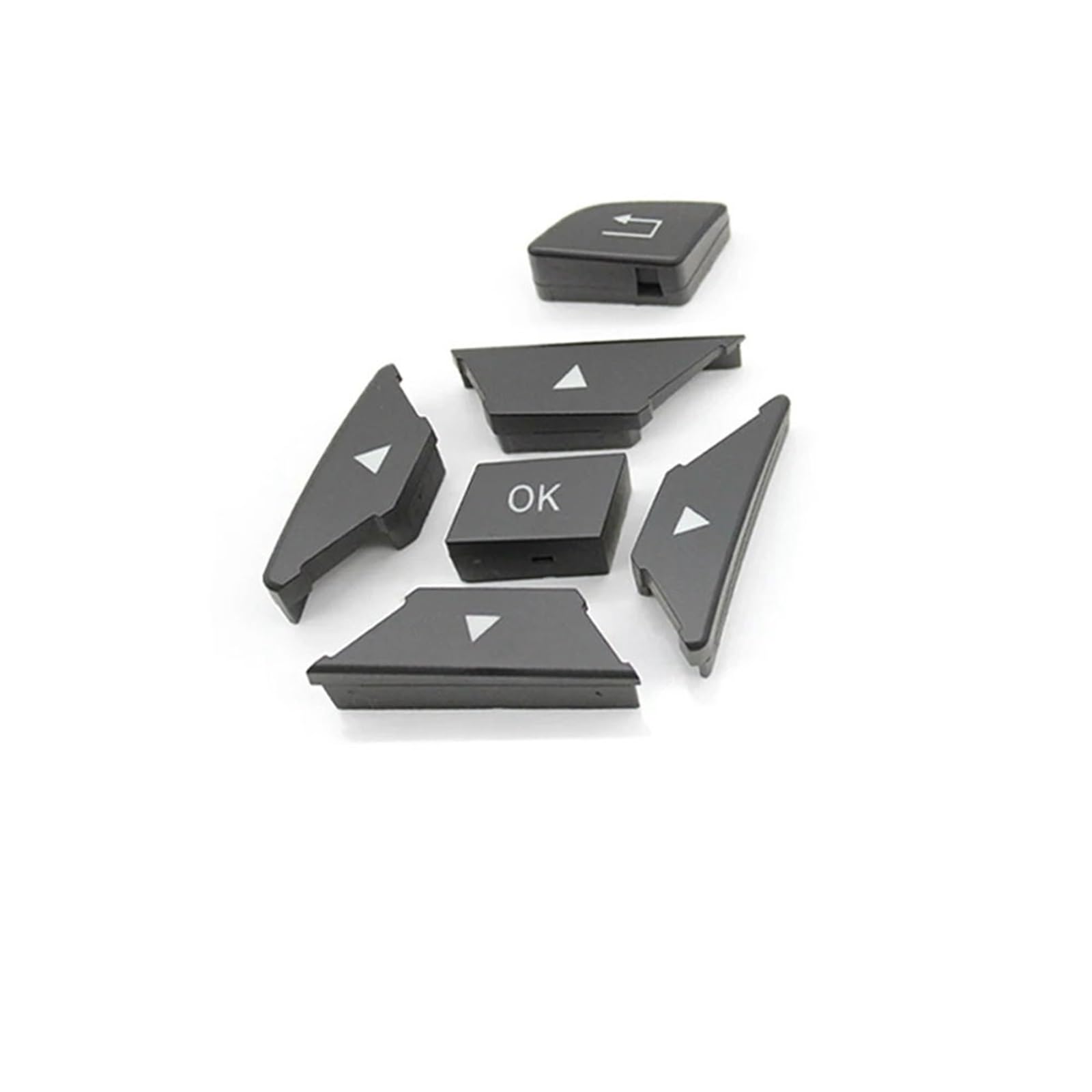 MIENAOC Autoinnendekoration Für Benz ML GL G Klasse W166 W463 GL550 GL350 ML350/Links Rechts Lenkrad Tasten Abdeckung Control Schalter Trim Auto deko Innenraum(Gray Left) von MIENAOC