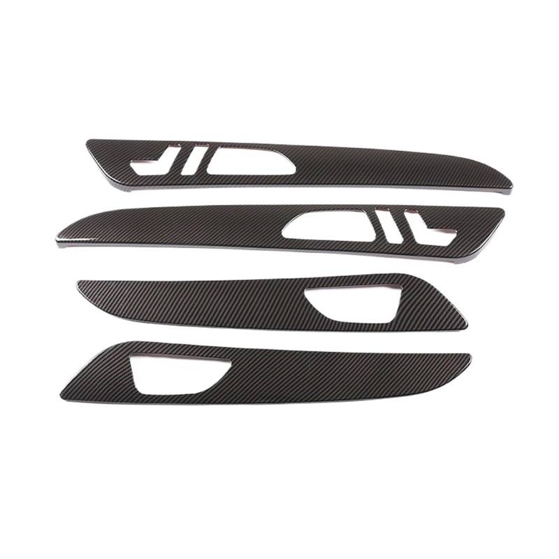 MIENAOC Autoinnendekoration Für Benz ML GLE GL Klasse GLS 320 400/Auto ABS Carbon Fiber Innen Tür Dekoration Panel Abdeckung Trim Auto deko Innenraum(Style A Carbon) von MIENAOC