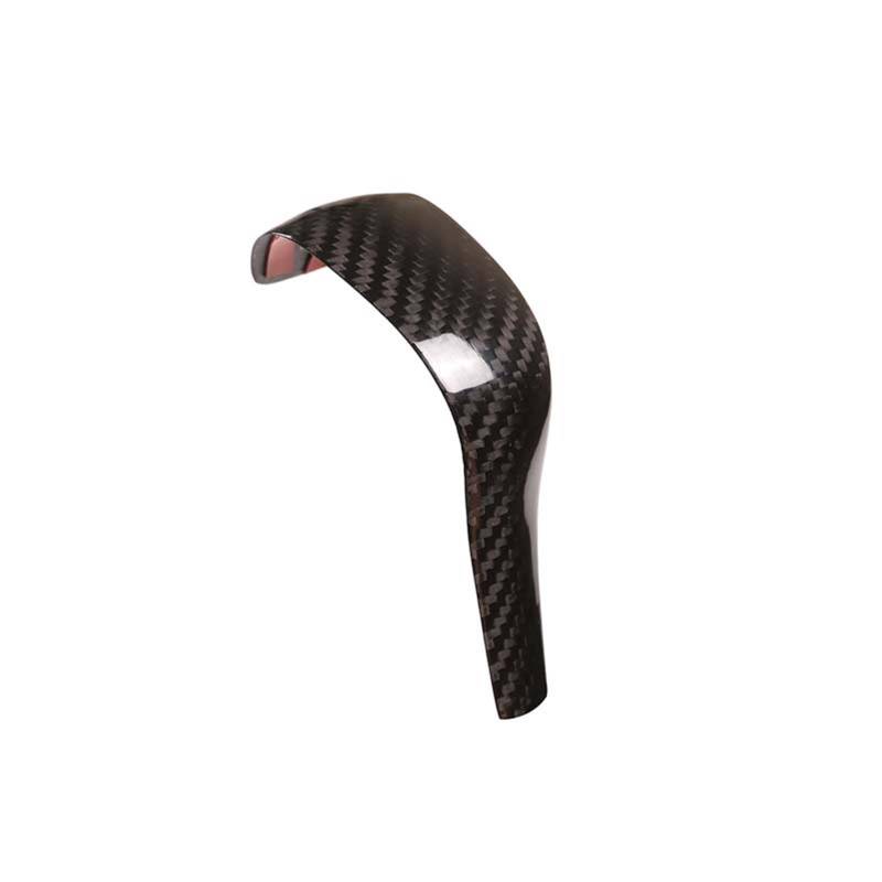 MIENAOC Autoinnendekoration Für Cayenne 2011 2012 2013 2014 2015 2016 2017 / Real Carbon Fiber Auto Schaltknauf Abdeckung Trim Aufkleber Auto Zubehör Auto deko Innenraum(Style B-Glossy Black) von MIENAOC