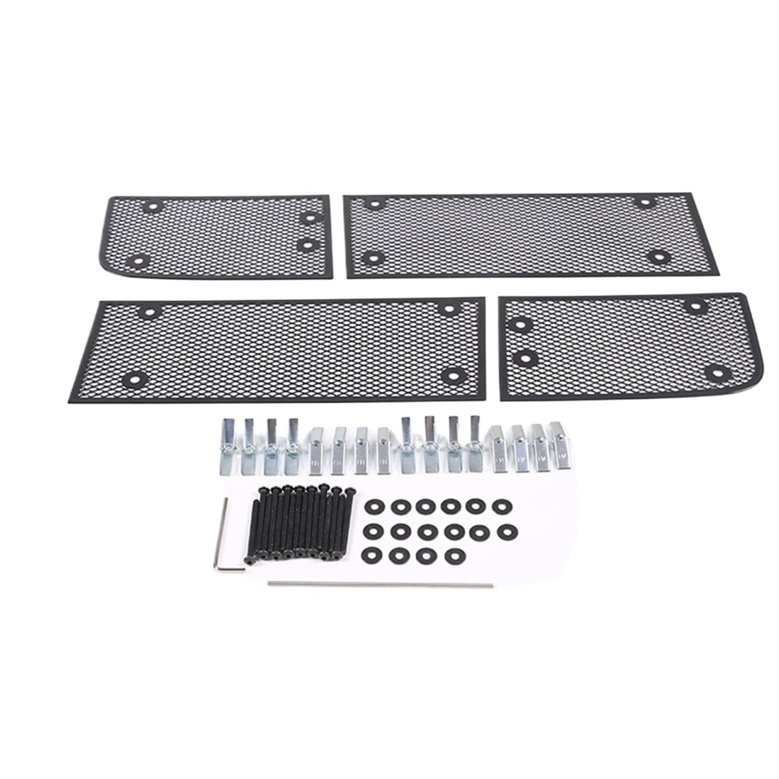 MIENAOC Autoinnendekoration Für Chevrolet Für Corvette C6 2005-2013 / Edelstahl-Auto-Kühlergrill, Dekoratives Netz, Zubehör Für Außenmodifikationen Auto deko Innenraum(Black) von MIENAOC
