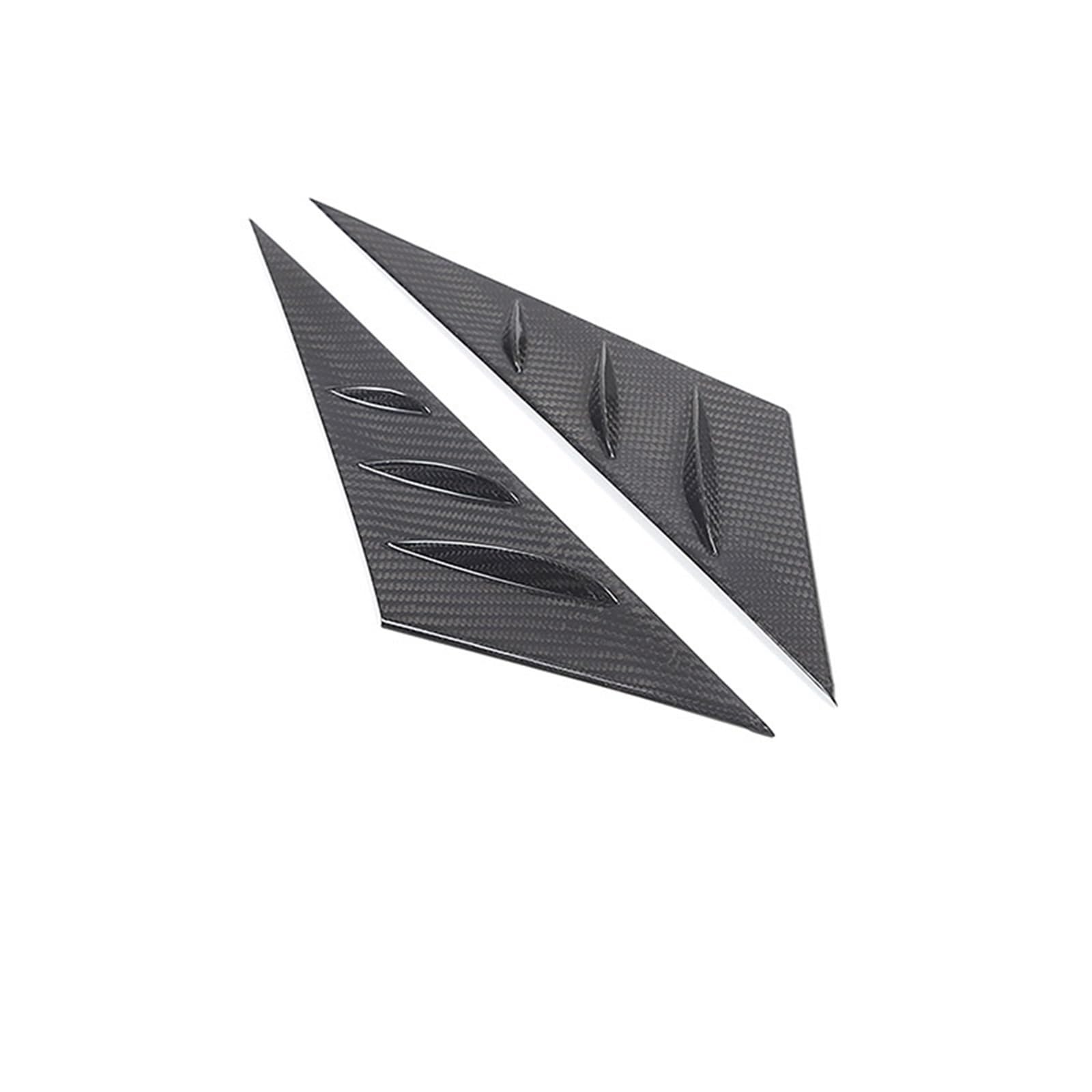 MIENAOC Autoinnendekoration Für Chevrolet Für Corvette C6 2005-2013 / Real Carbon Fiber Auto Frontscheibe Glas A-Säule Trim Abdeckung Dreieck Spoiler Trim Auto deko Innenraum(Style1) von MIENAOC