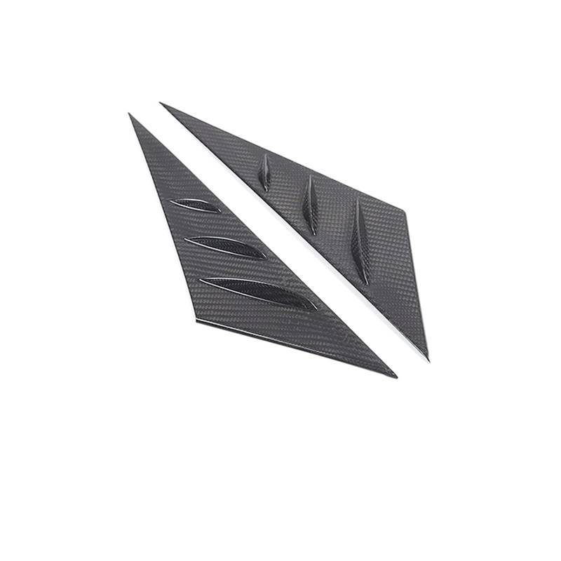 MIENAOC Autoinnendekoration Für Chevrolet Für Corvette C6 2005-2013 / Real Carbon Fiber Auto Frontscheibe Glas A-Säule Trim Abdeckung Dreieck Spoiler Trim Auto deko Innenraum(Style1) von MIENAOC