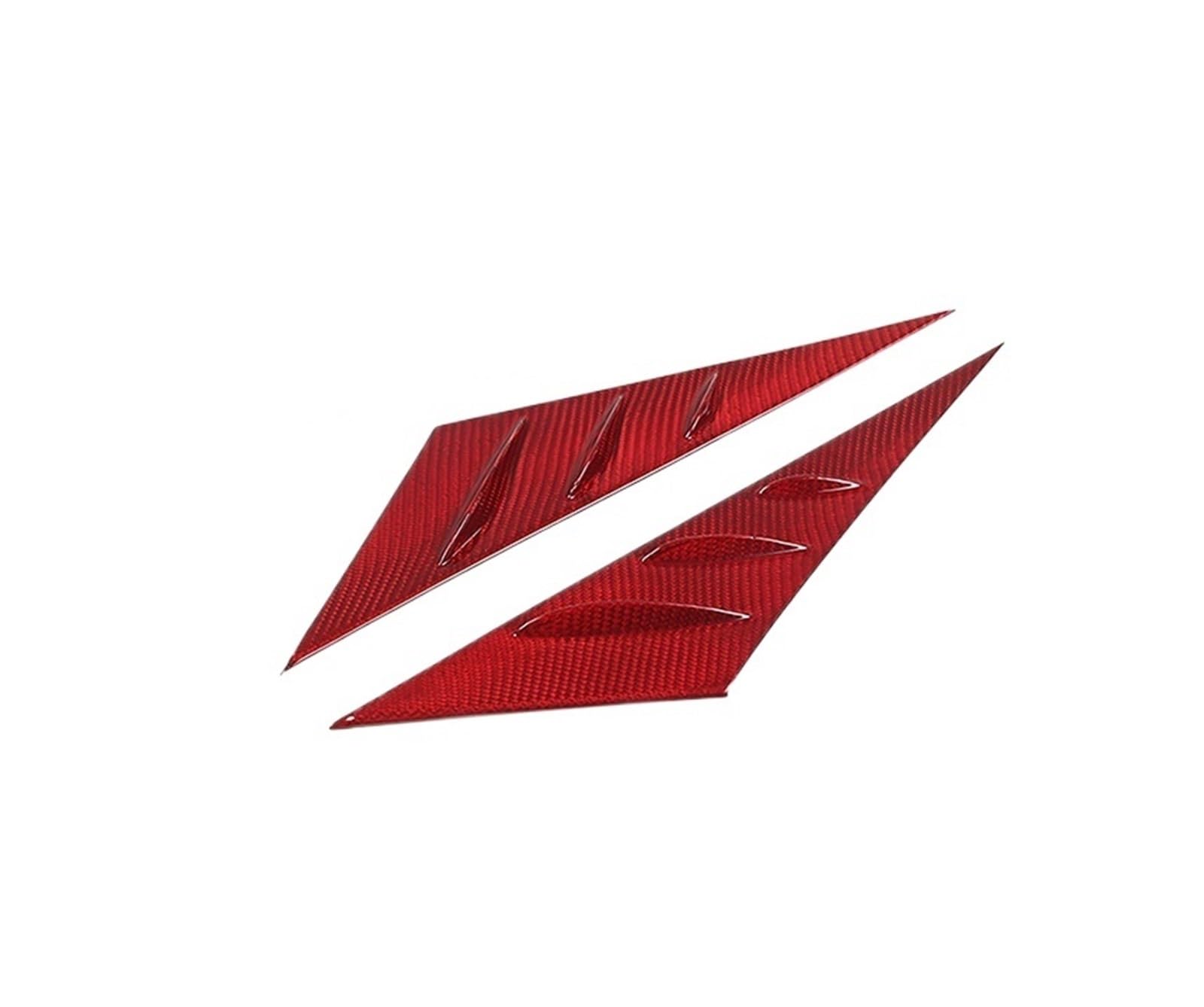 MIENAOC Autoinnendekoration Für Chevrolet Für Corvette C6 2005-2013 / Real Carbon Fiber Auto Frontscheibe Glas A-Säule Trim Abdeckung Dreieck Spoiler Trim Auto deko Innenraum(Style4) von MIENAOC