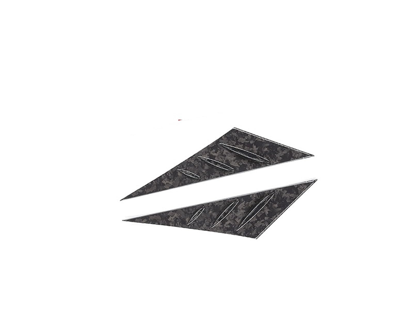 MIENAOC Autoinnendekoration Für Chevrolet Für Corvette C6 2005-2013 / Real Carbon Fiber Auto Frontscheibe Glas A-Säule Trim Abdeckung Dreieck Spoiler Trim Auto deko Innenraum(Style7) von MIENAOC