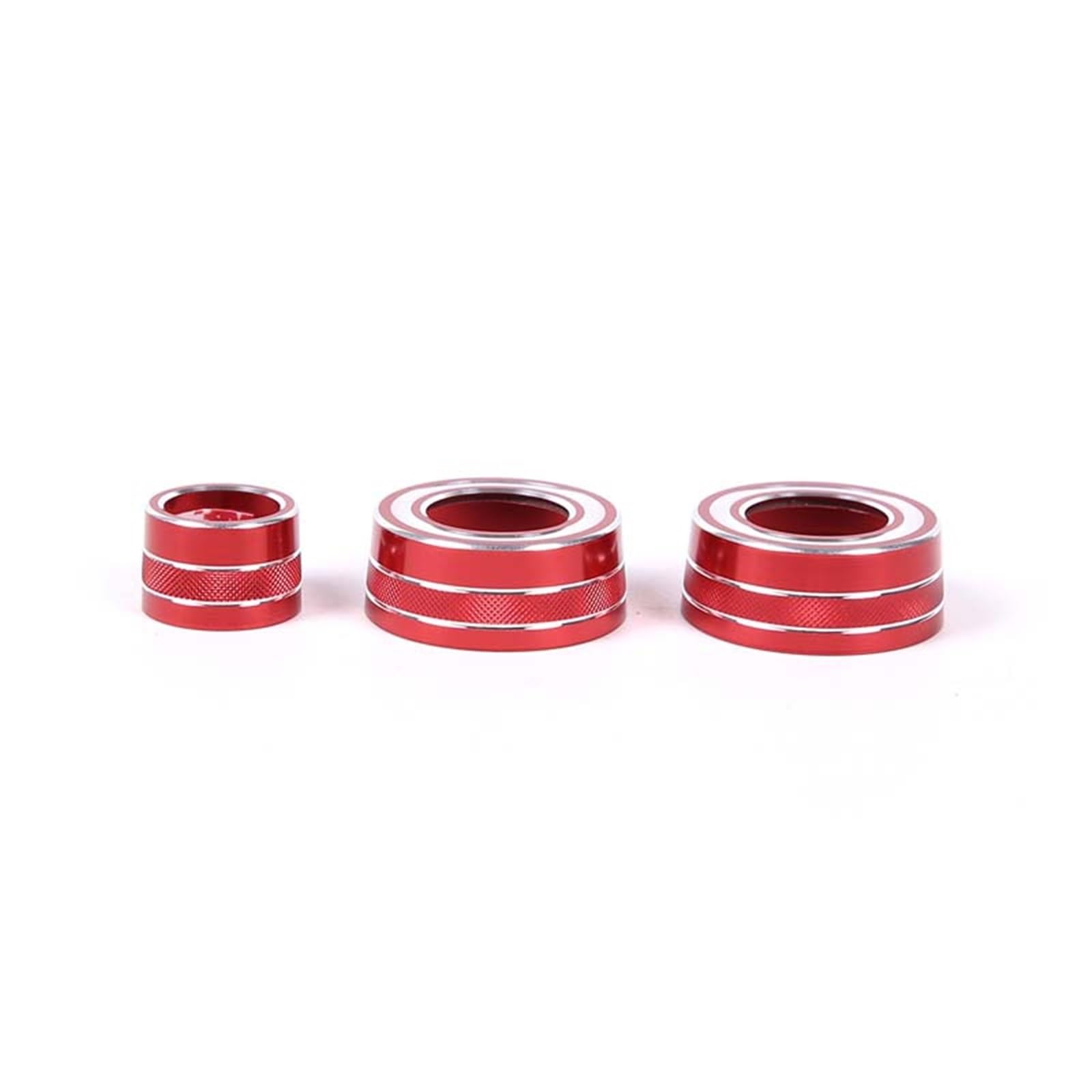 MIENAOC Autoinnendekoration Für Chevrolet Für Corvette C7 2014-2019/Auto Blinker Scheibenwischer Hebel Schalter Abdeckung Trim Ring Auto deko Innenraum(Red) von MIENAOC