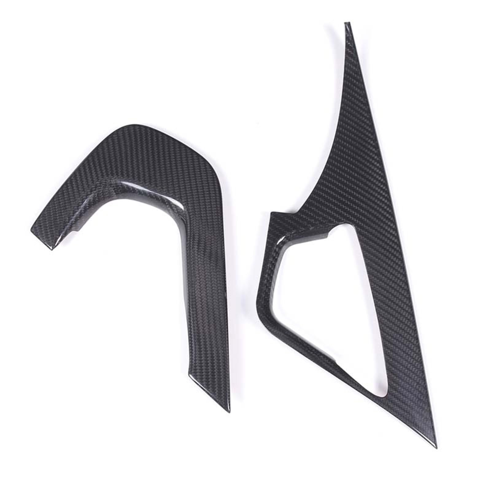 MIENAOC Autoinnendekoration Für Chevrolet Für Corvette C7 2014-2019/Real Carbon Fiber Auto Co-Pilot Front Center Konsole Griff Abdeckung Trim Auto deko Innenraum(Carbon Fiber) von MIENAOC