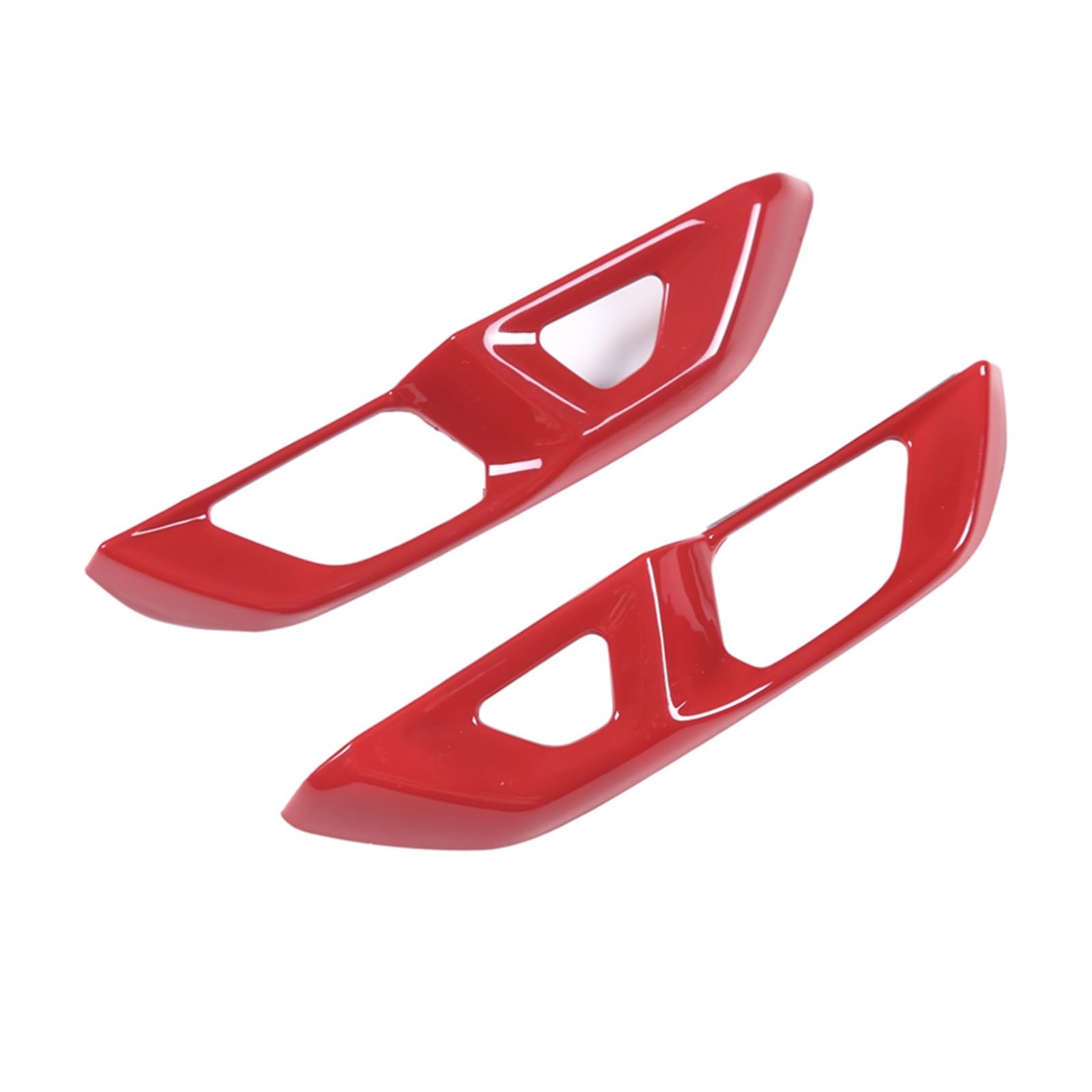 MIENAOC Autoinnendekoration Für Chevrolet Für Corvette C8 Für Stingray Z51 Z06 2020-2023/Auto Tür Sicherheit Lock Schalter Trim Rahmen Abdeckung Aufkleber Auto deko Innenraum(Red) von MIENAOC