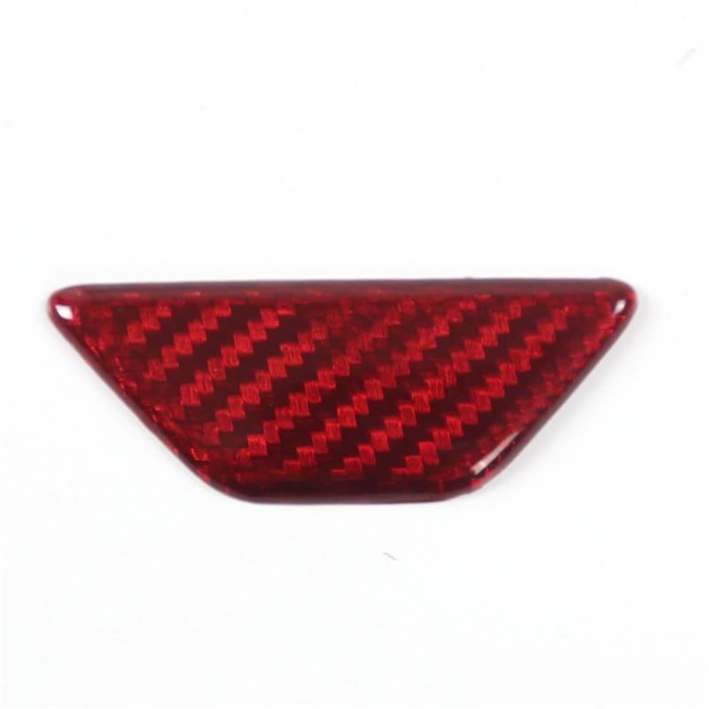 MIENAOC Autoinnendekoration Für Chevrolet Für Corvette C8 Für Stingray Z51 Z06 2020-2023/Car Center Konsole Armlehne Box Schalter Abdeckung Trim Aufkleber Auto deko Innenraum(Red Carbon Fiber) von MIENAOC