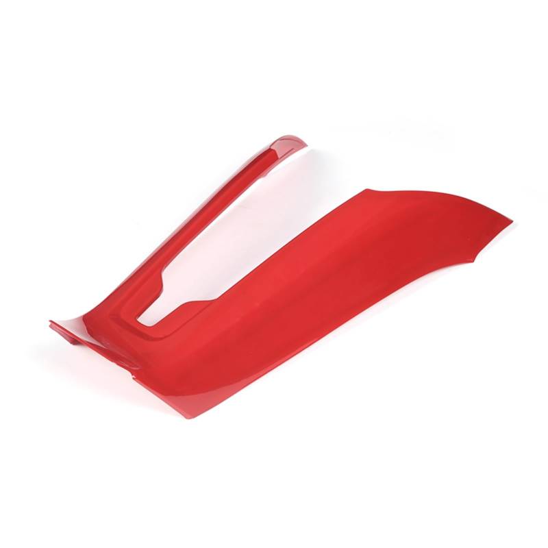 MIENAOC Autoinnendekoration Für Chevrolet Für Corvette C8 Für Stingray Z51 Z06 2020-2023 / ABS Carbon Faser Auto Center Armlehne Drahtlose Lade Abdeckung Trim Auto deko Innenraum(Red) von MIENAOC