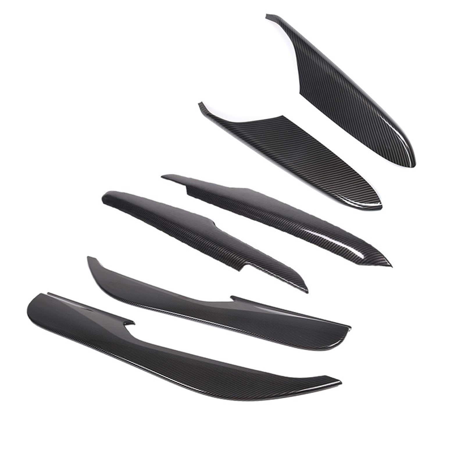 MIENAOC Autoinnendekoration Für Chevrolet Für Corvette C8 Für Stingray Z51 Z06 2020-2023 / Autotür-Anti-Kick-Panel-Abdeckungs-Trimmaufkleber Auto deko Innenraum(6 Piece Carbon Fiber) von MIENAOC