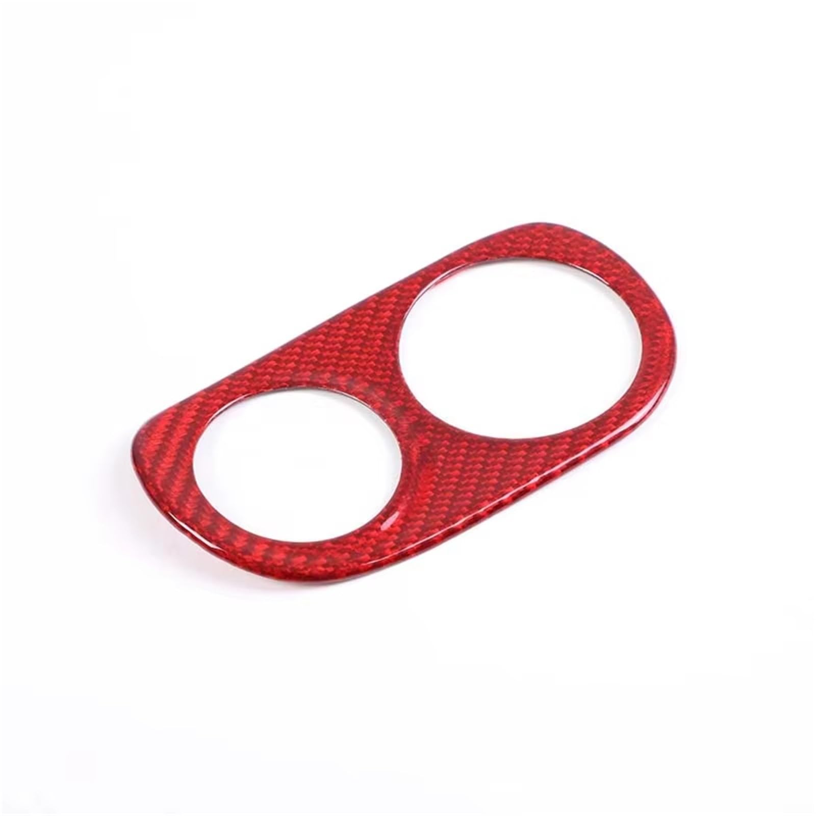 MIENAOC Autoinnendekoration Für Ferrari 458 2011 2012 2013 2014 2015 2016 / Real Carbon Fiber Auto Scheinwerfer Schalter Dekorative Rahmen Aufkleber Auto deko Innenraum(Red Carbon Fibre) von MIENAOC