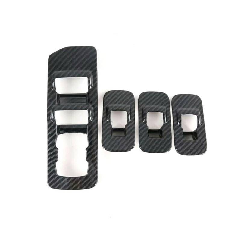 MIENAOC Autoinnendekoration Für Ford F150 2015-2020 / Carbon Muster Innen Tür Armlehne Panel Rahmen Auto Fensterheber Schalter Taste Abdeckung Trim Aufkleber Auto deko Innenraum von MIENAOC