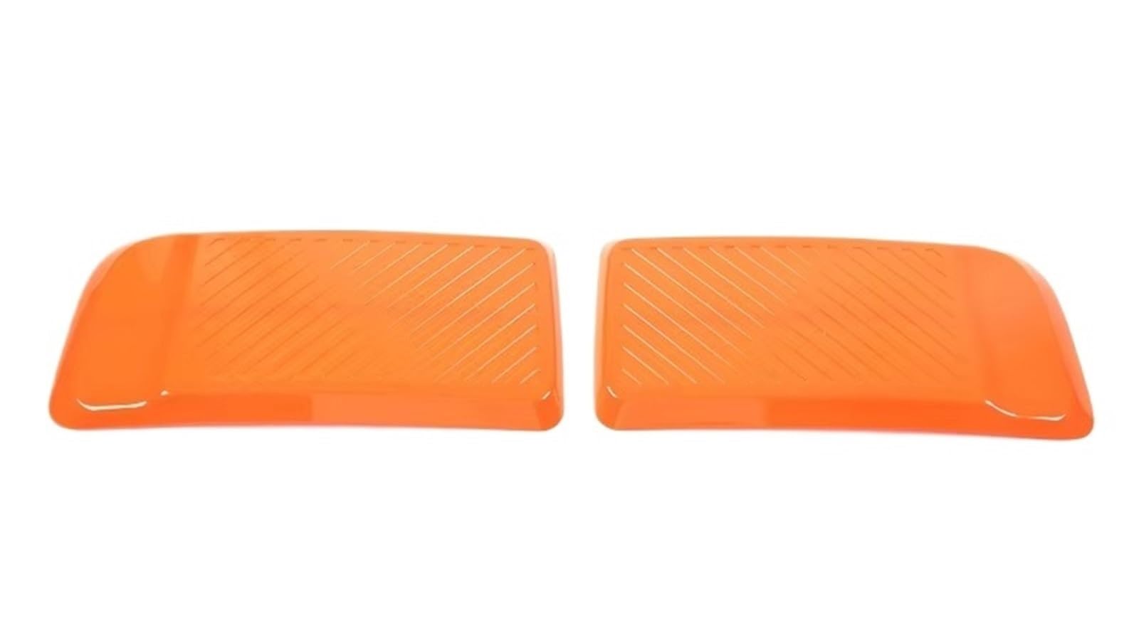 MIENAOC Autoinnendekoration Für Ford Für Maverick 2022 / ABS Auto Vorne Hinten Stoßstange Streifen Lip Spoiler Scratch Protector Trimmt Abdeckung Auto deko Innenraum(Style A orange) von MIENAOC