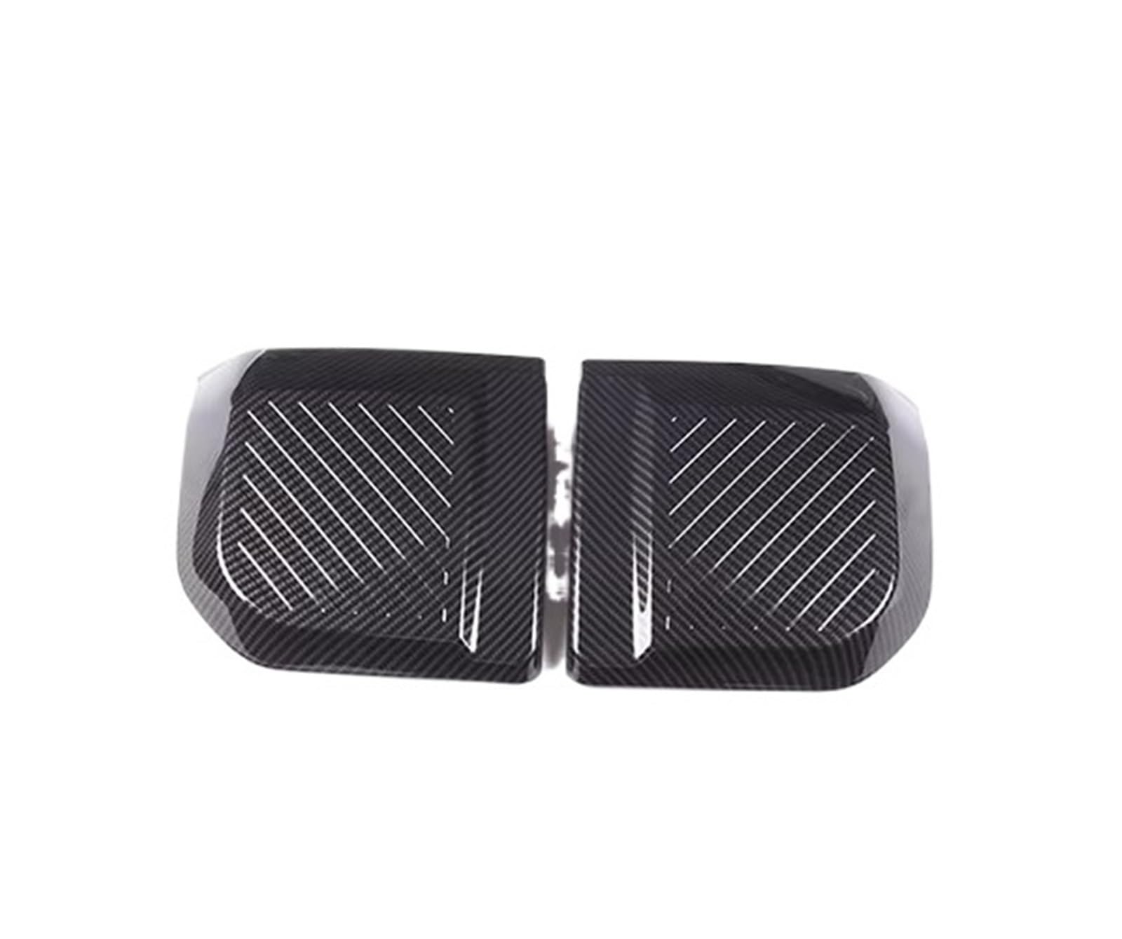 MIENAOC Autoinnendekoration Für Ford Für Maverick 2022 / ABS Auto Vorne Hinten Stoßstange Streifen Lip Spoiler Scratch Protector Trimmt Abdeckung Auto deko Innenraum(Style B Carbon Fibre) von MIENAOC