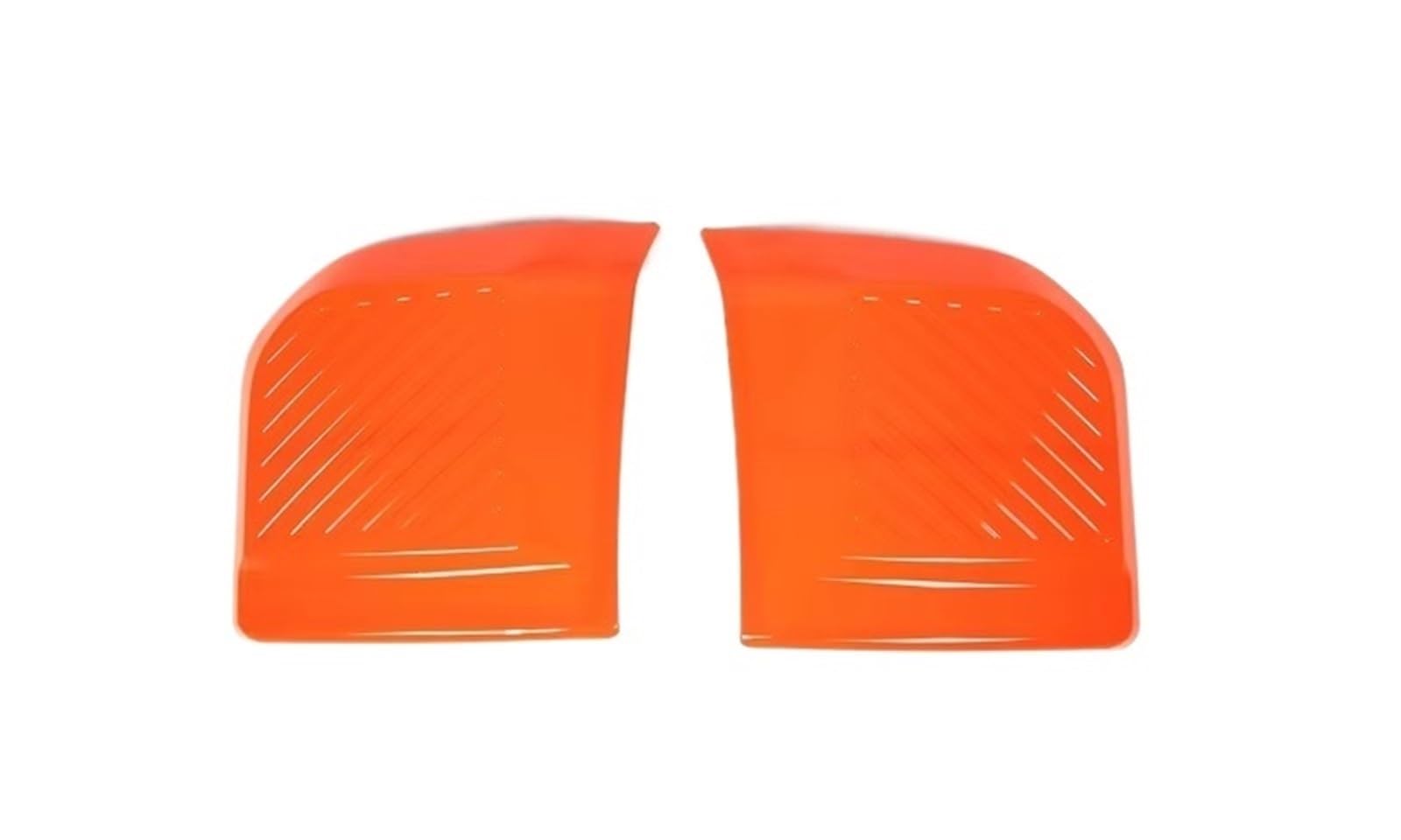 MIENAOC Autoinnendekoration Für Ford Für Maverick 2022 / ABS Auto Vorne Hinten Stoßstange Streifen Lip Spoiler Scratch Protector Trimmt Abdeckung Auto deko Innenraum(Style B orange) von MIENAOC