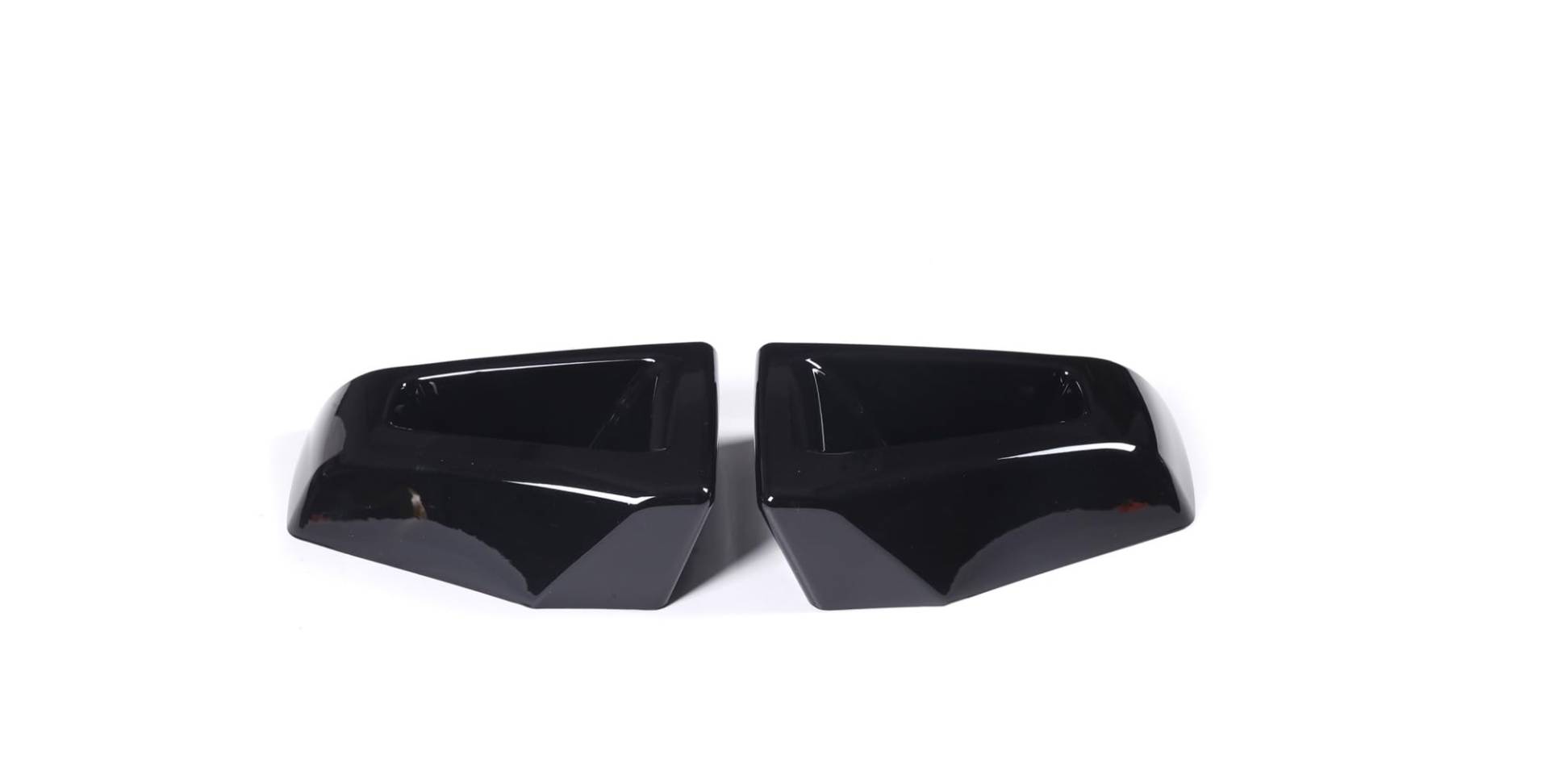 MIENAOC Autoinnendekoration Für Hummer H2 2003-2009 / ABS Silber Auto Vorderen Stoßfänger Unteren Zierstreifen Nebelscheinwerfer Zierabdeckung Auto deko Innenraum(Style A Black) von MIENAOC
