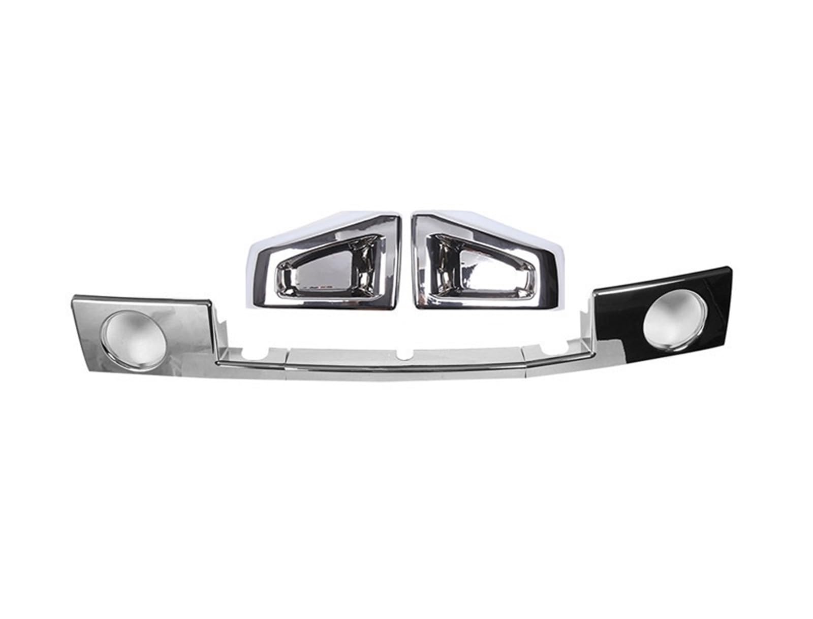 MIENAOC Autoinnendekoration Für Hummer H2 2003-2009 / ABS Silber Auto Vorderen Stoßfänger Unteren Zierstreifen Nebelscheinwerfer Zierabdeckung Auto deko Innenraum(Style C) von MIENAOC