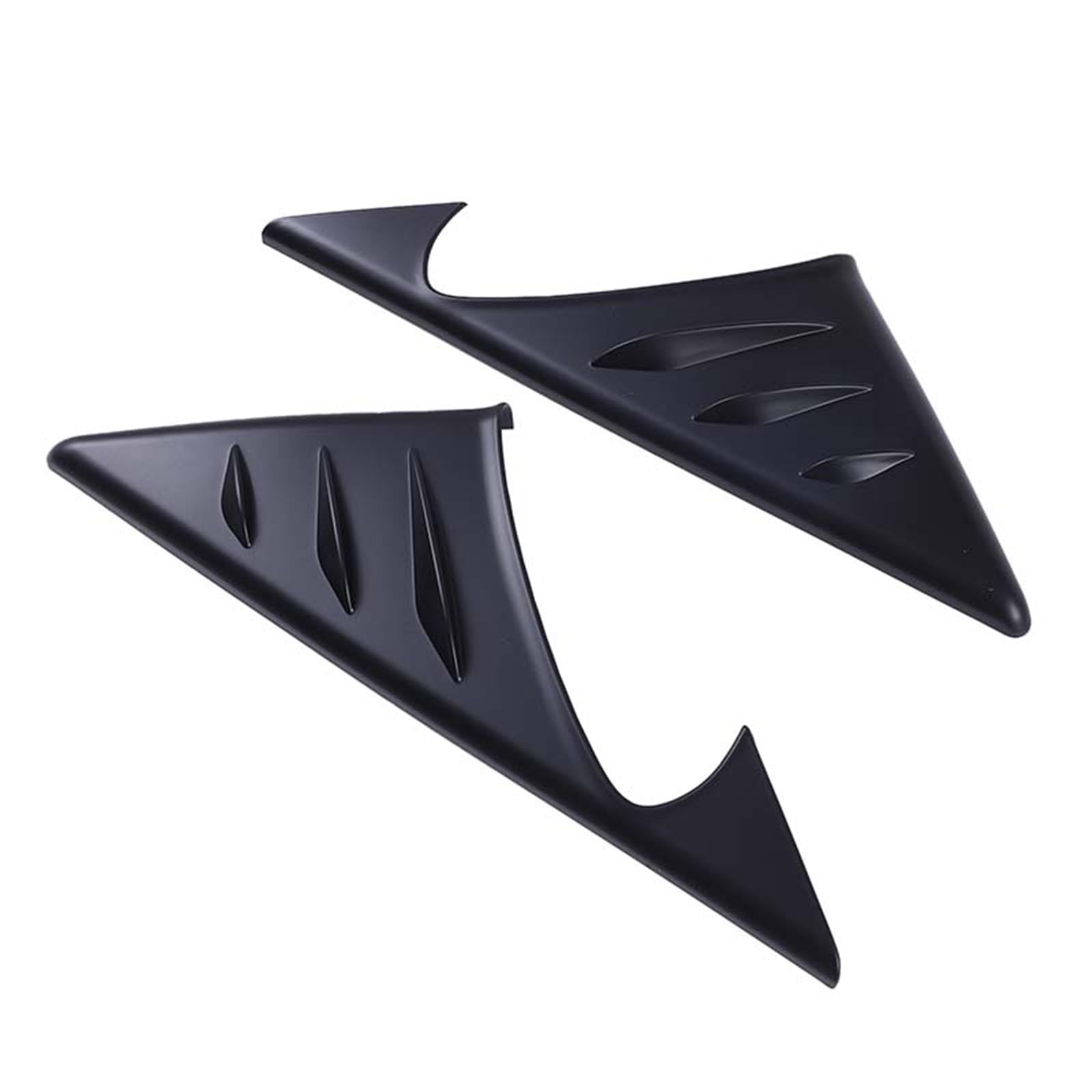 MIENAOC Autoinnendekoration Für Jaguar Für F-Type 2013-2023 / ABS Carbon Faser Auto Rückspiegel Seite Dreieck Spoiler Trim Dekorative Aufkleber Auto deko Innenraum(Matte Black) von MIENAOC