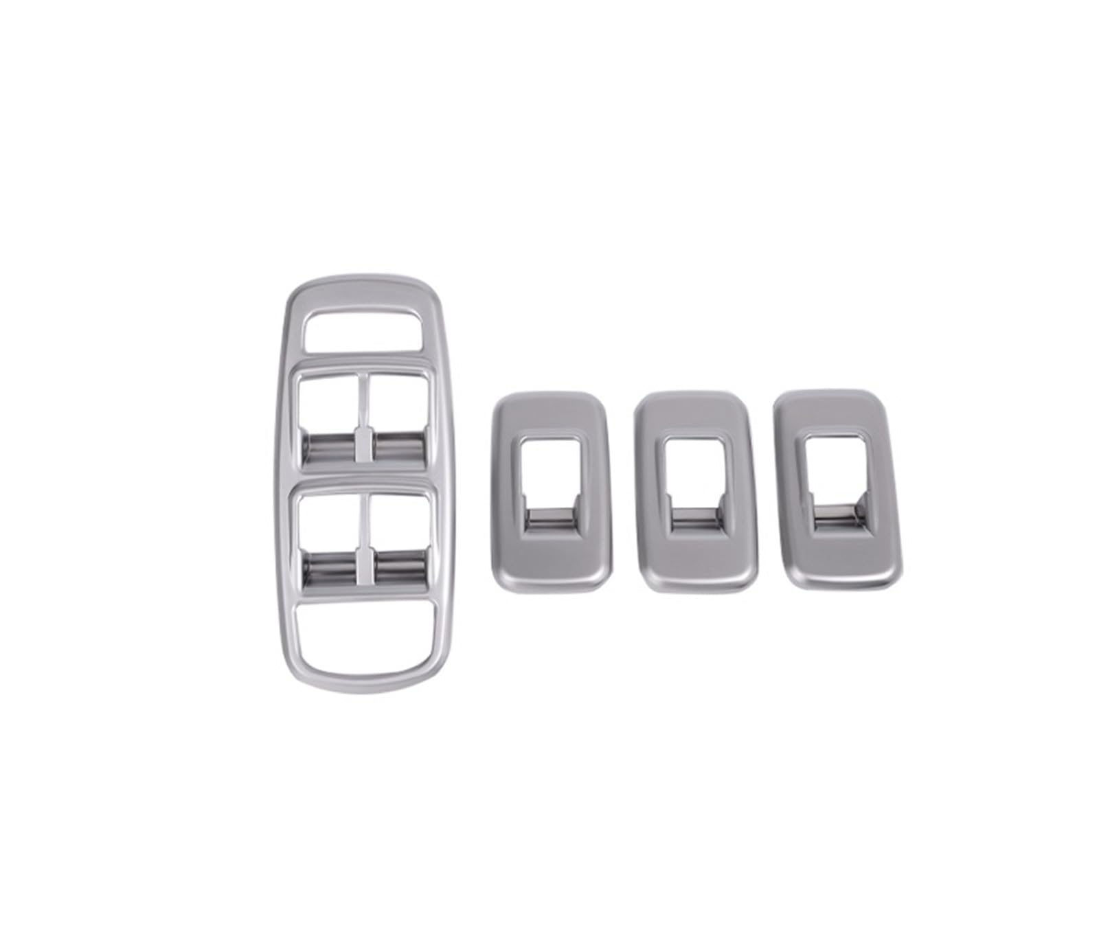 MIENAOC Autoinnendekoration Für Jaguar XE 2016-2020 / ABS Chrom Auto Fenster Glas Lift Schalter Taste Trim Abdeckung Aufkleber Auto deko Innenraum(Silver) von MIENAOC