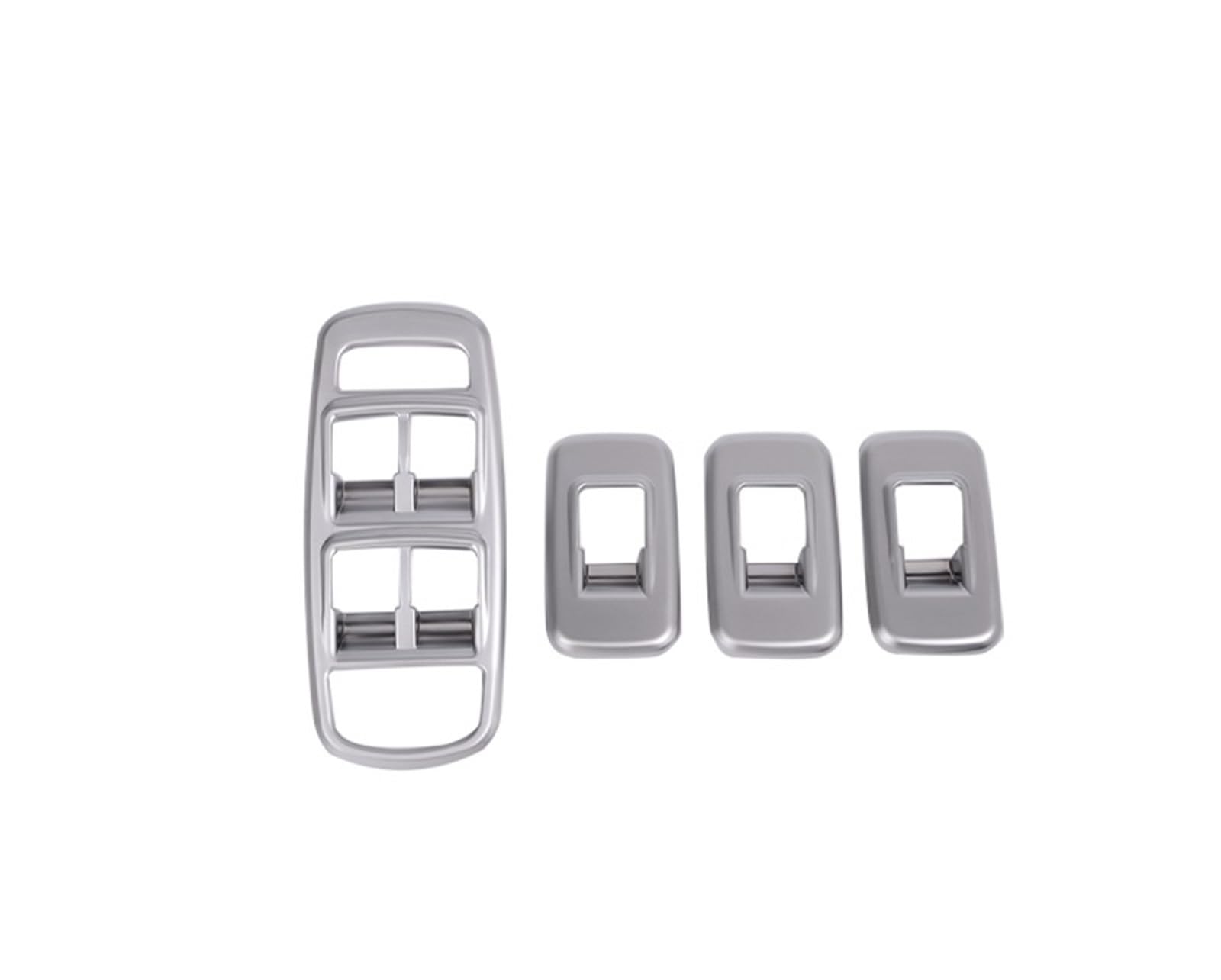 MIENAOC Autoinnendekoration Für Jaguar XE 2016-2020 / ABS ChromeCar Fenster Glas Lift Schalter Taste Trim Abdeckung Aufkleber Auto deko Innenraum(Silver) von MIENAOC