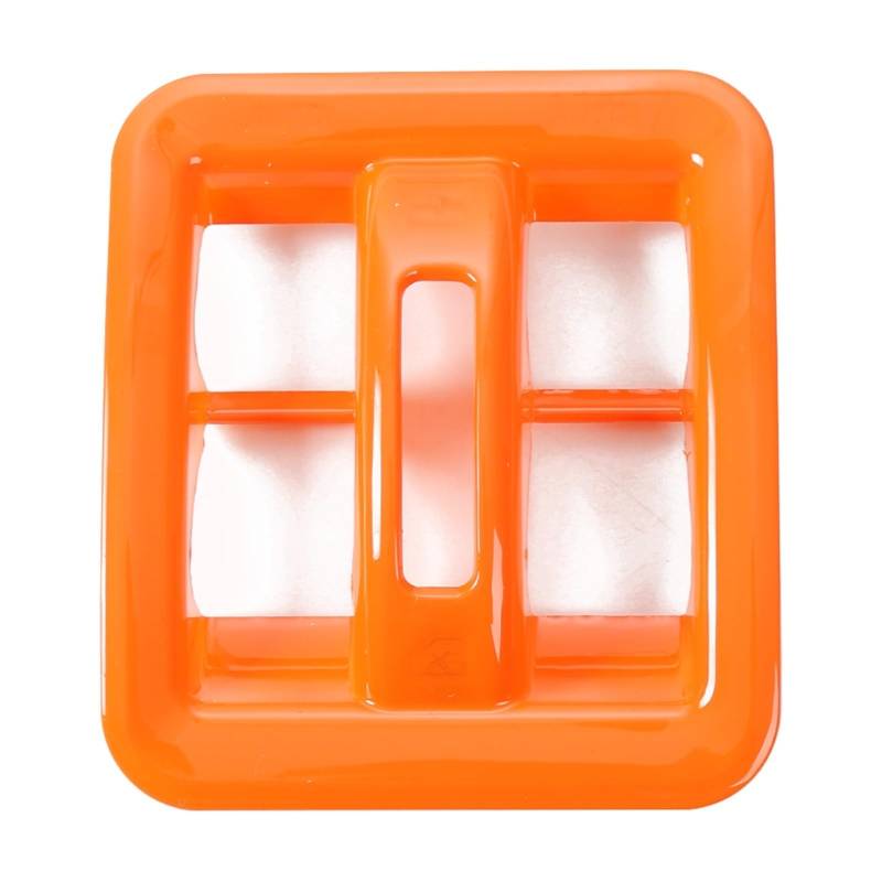 MIENAOC Autoinnendekoration Für Jeep Für Wrangler JK 2011-2017/Auto Windows Schalter Taste Panel Dekoration Abdeckung Aufkleber Rahmen Trim Auto deko Innenraum(Orange) von MIENAOC