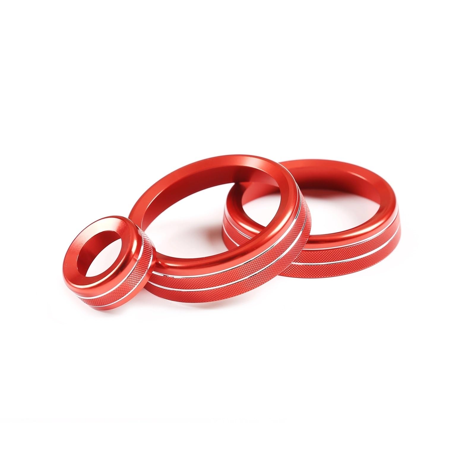 MIENAOC Autoinnendekoration Für Land Für Rover Für Defender 110 2020/Auto Klimaanlage Schalter Knopf Volumen Modus Taste Abdeckung Ring Trim Auto deko Innenraum(Red) von MIENAOC