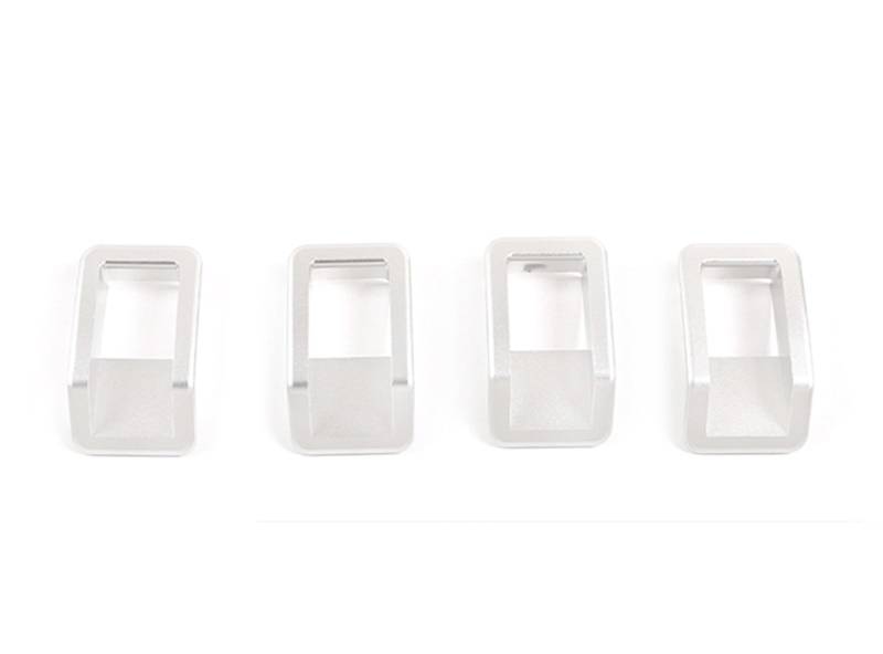 MIENAOC Autoinnendekoration Für Land Für Rover Für Defender 90 110 130 2004-2019/Auto Türschloss Pin Inner Griff Rahmen Abdeckung Trim Auto Zubehör Auto deko Innenraum(Style A-4pcs) von MIENAOC