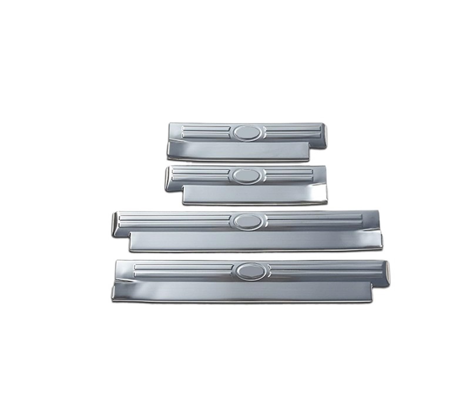 MIENAOC Autoinnendekoration Für Land Für Rover Für Discovery 4 LR4 2010-2016/Edelstahl Türschwellenverschleißplatte Schwelle Willkommen Pedal Auto deko Innenraum(Inner Door Sill1) von MIENAOC