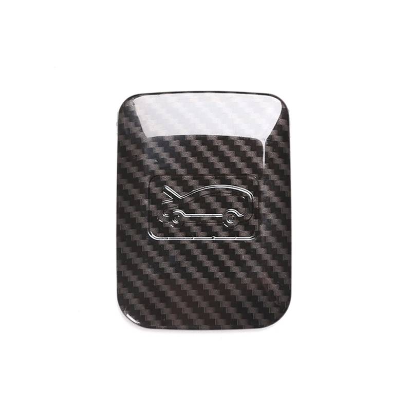 MIENAOC Autoinnendekoration Für Land Für Rover Für Range Für Rover Für Evoque L551 2020/Auto Haube Schalter Taste Knopf Panel Abdeckung Trim Aufkleber Auto deko Innenraum(Carbon Fiber) von MIENAOC